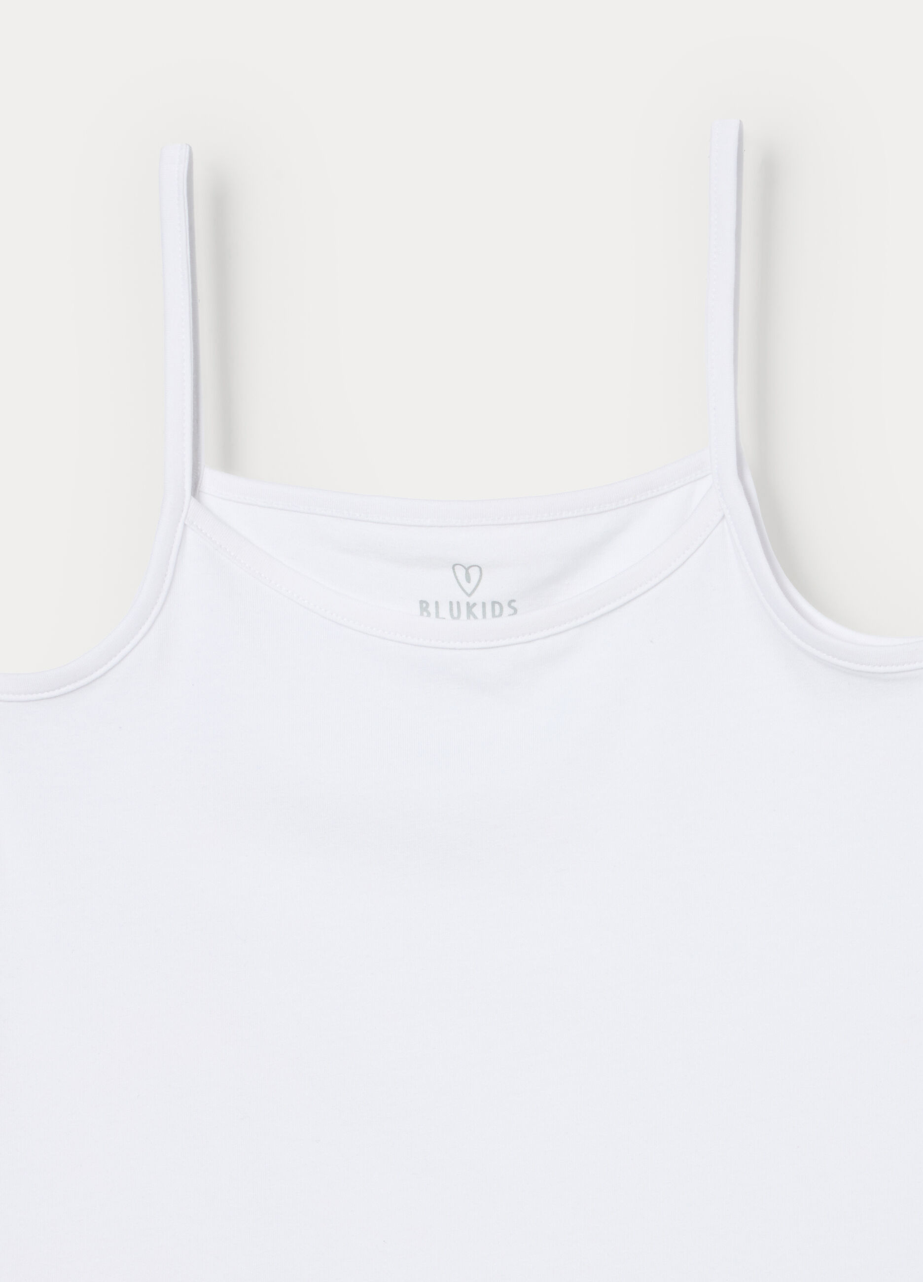 Pack 2 canotte intime in jersey di cotone stretch ragazza_2