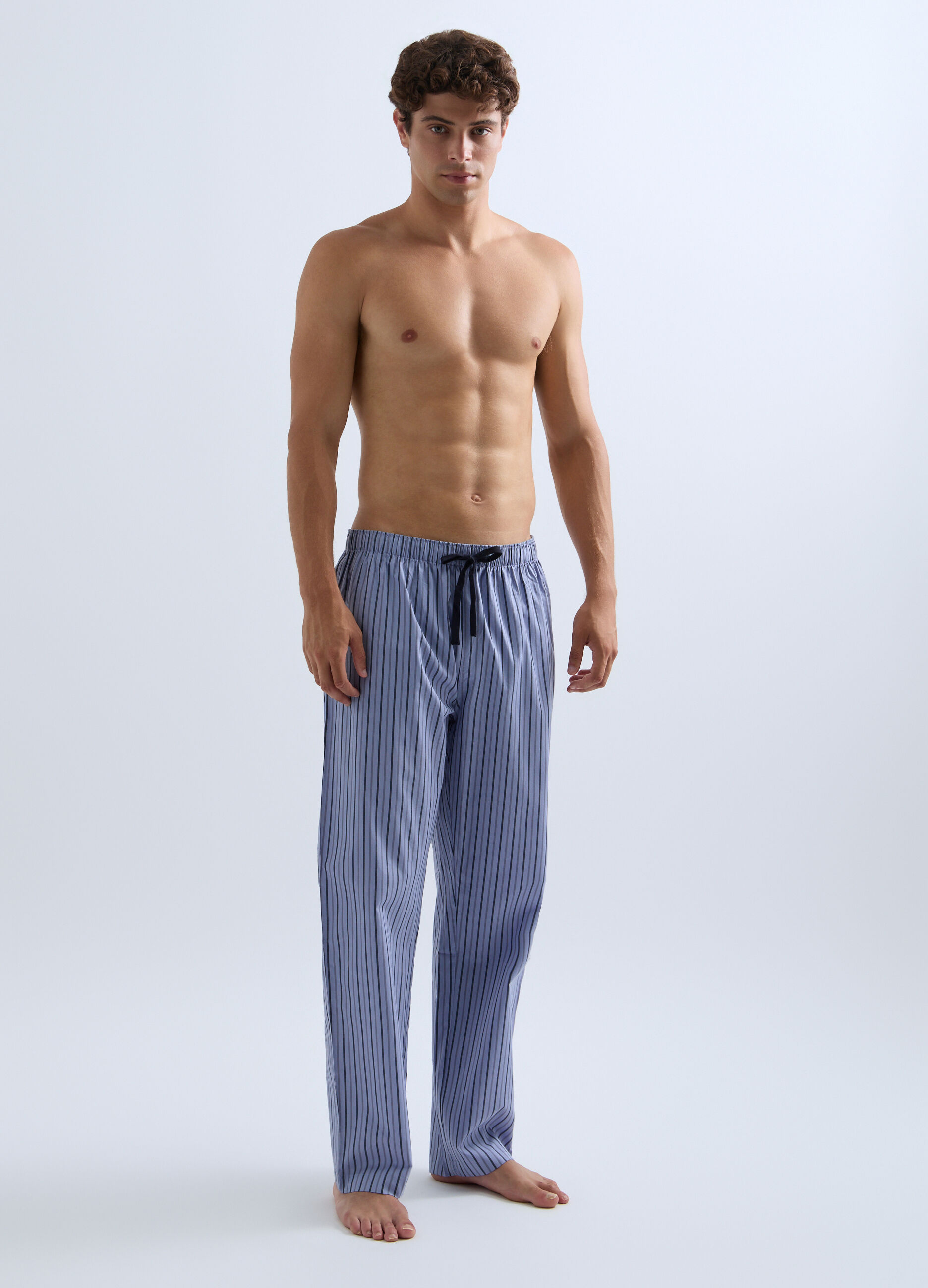 Pantalone pigiama in tela di cotone uomo