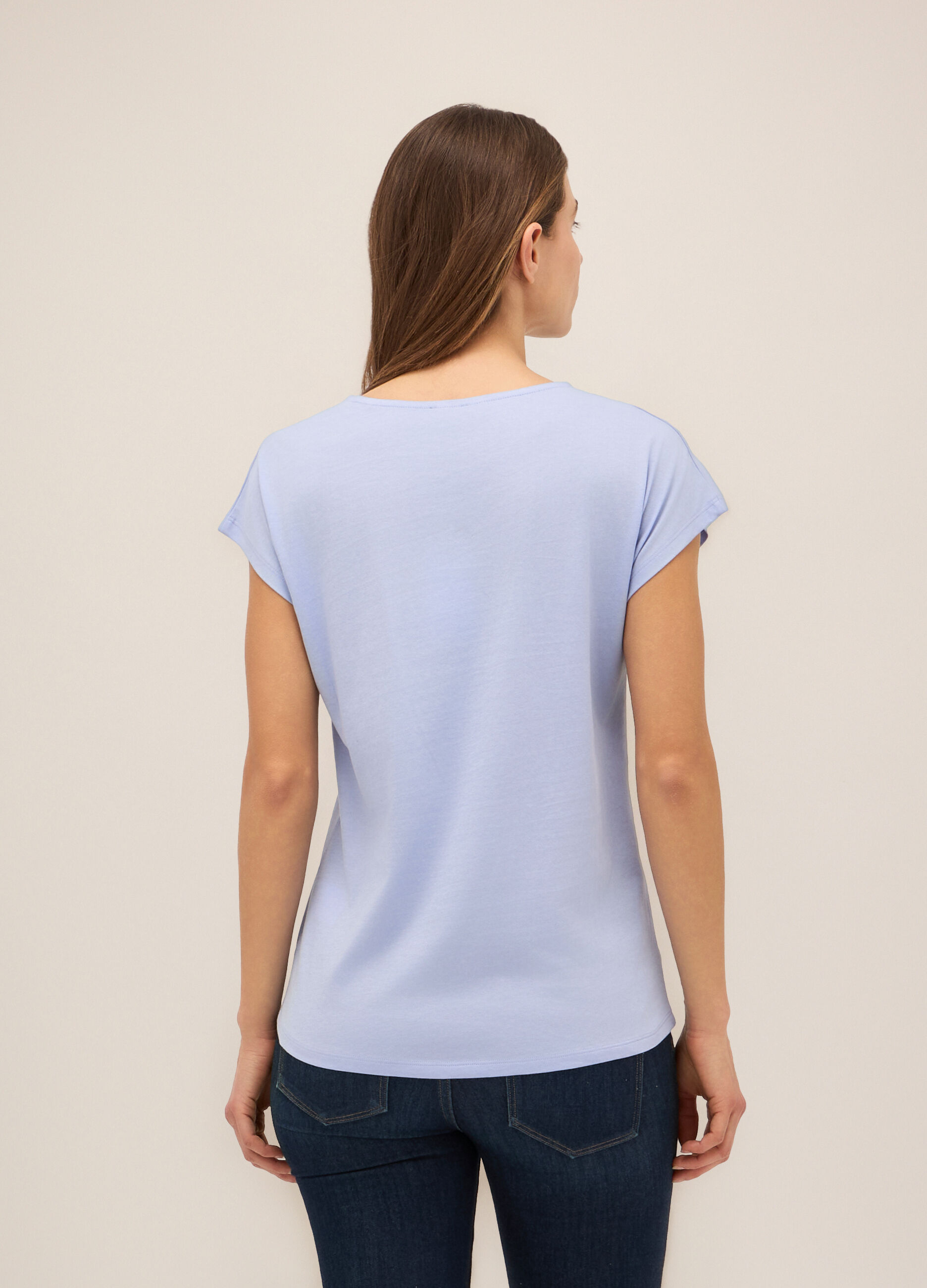 T-shirt in puro cotone donna_1