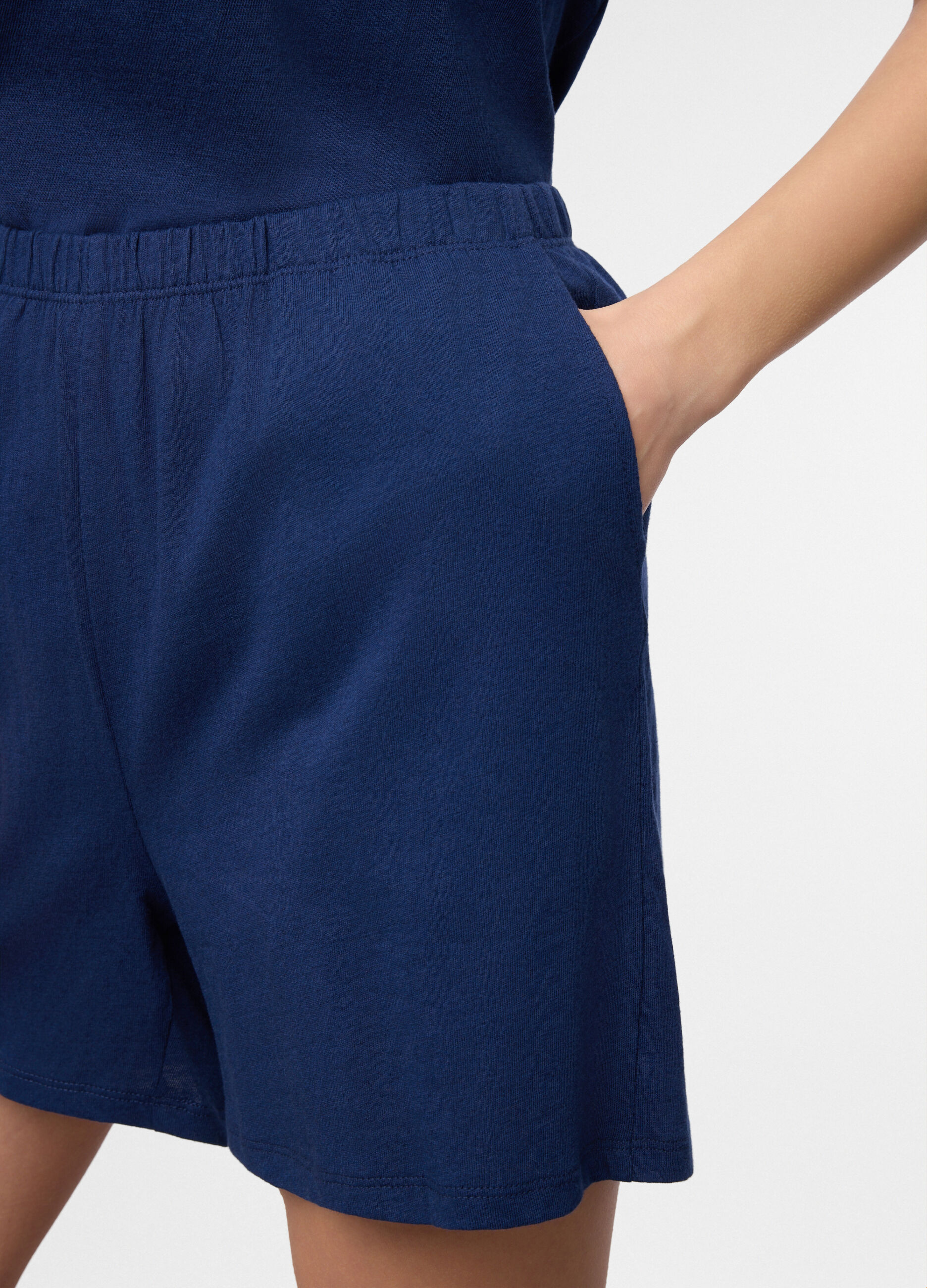 Shorts pigiama misto lino donna_2