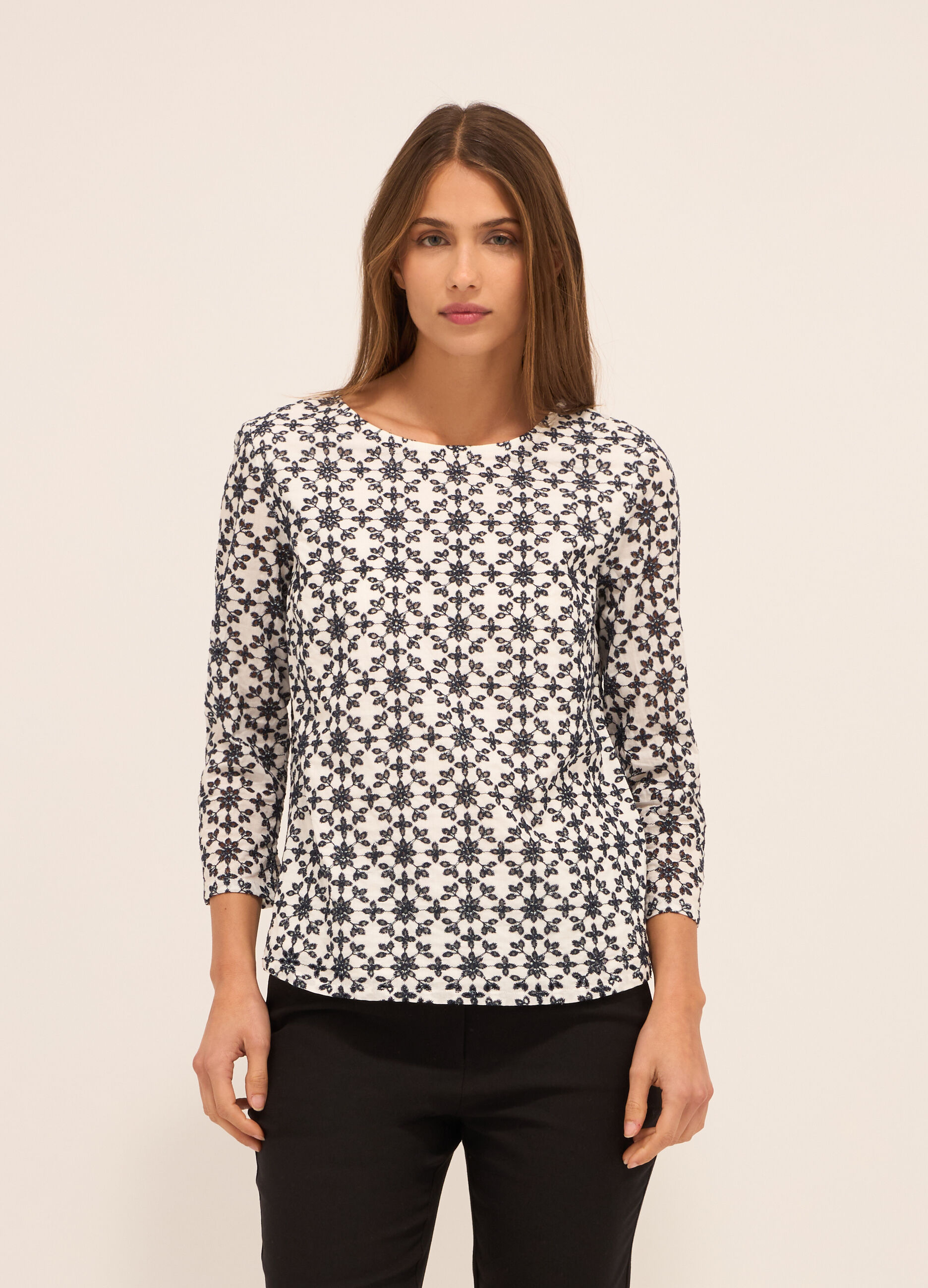 Blusa in puro cotone donna_0