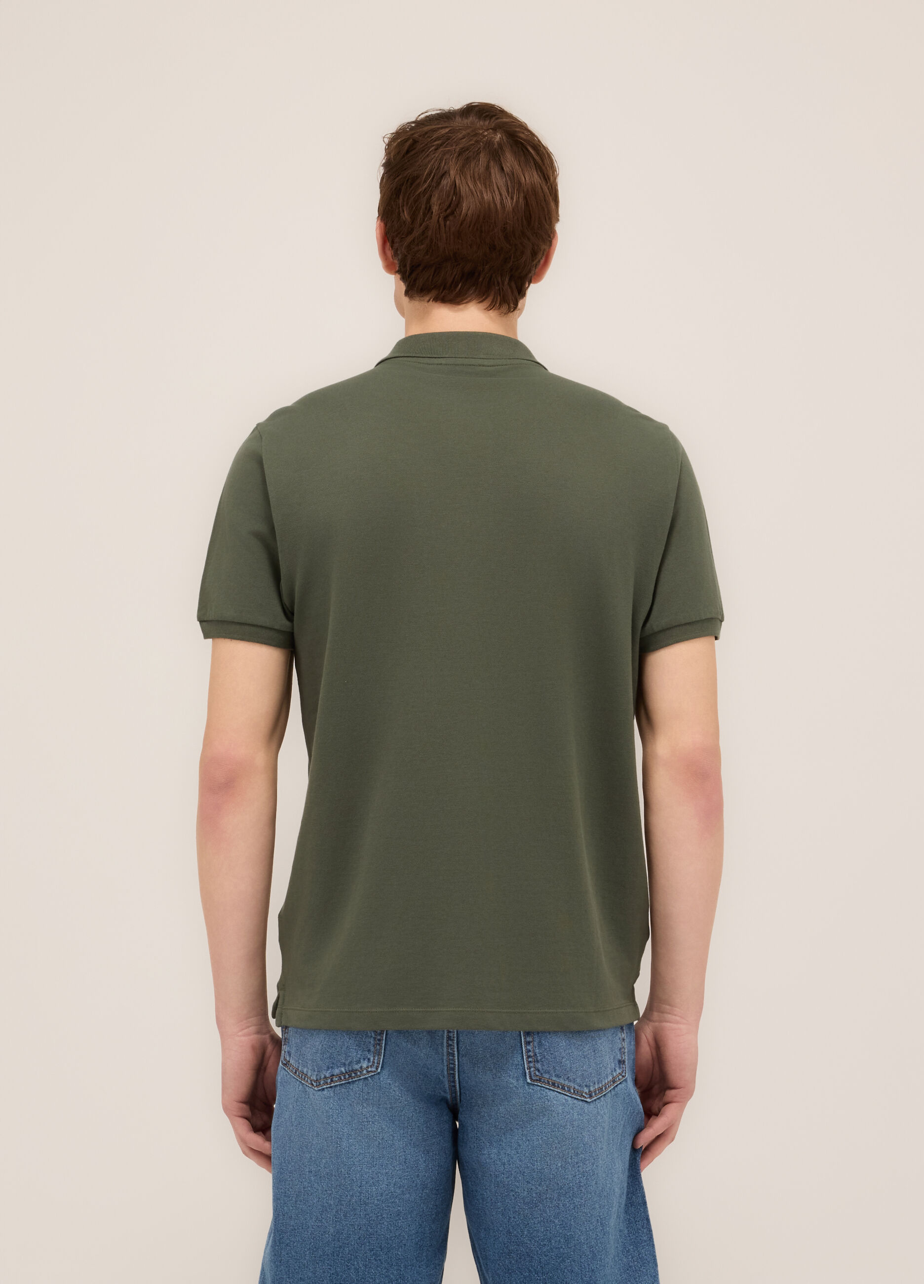 Polo in piquet di cotone uomo_1
