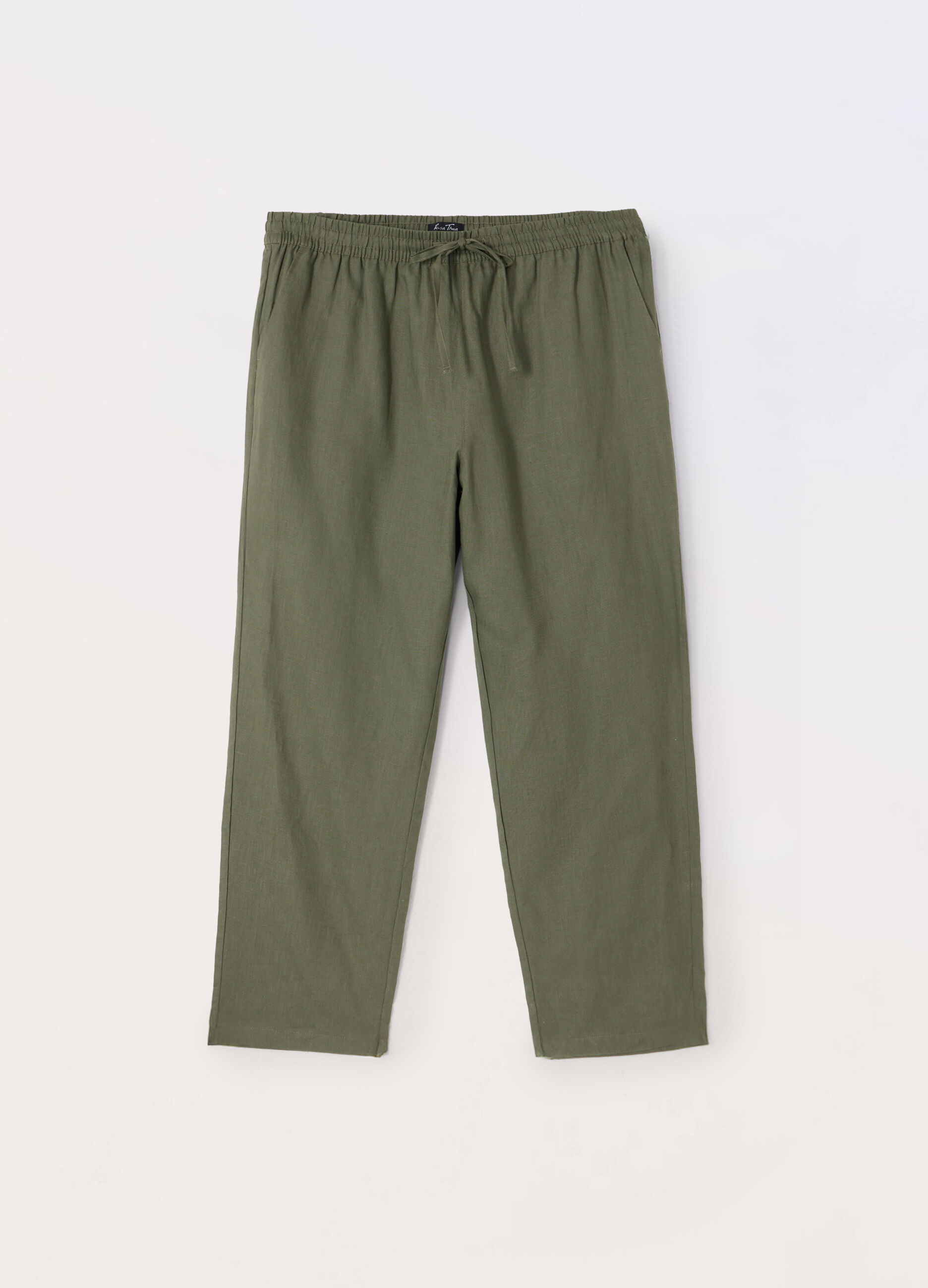 Pantaloni in puro lino donna curvy_0