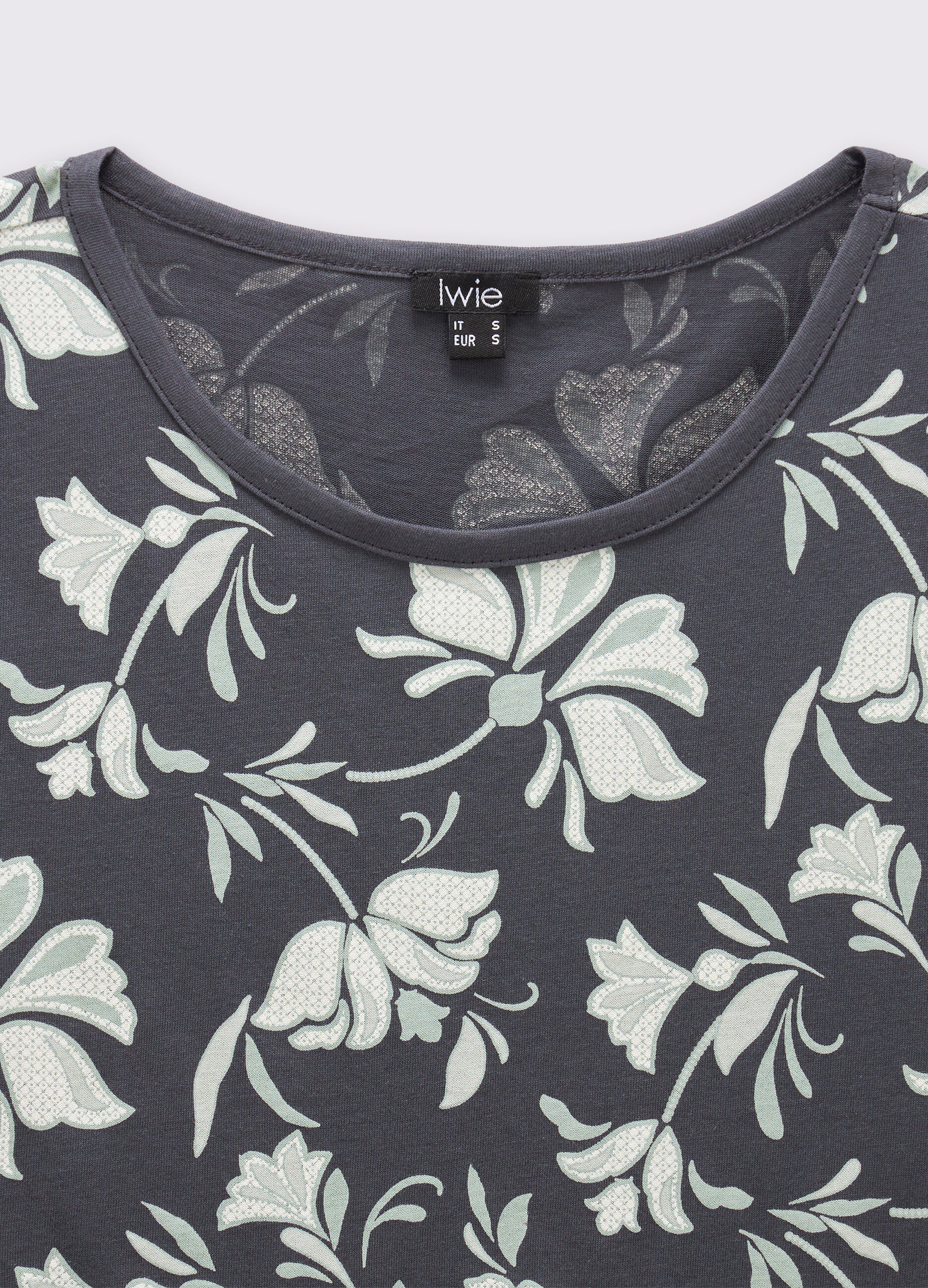 T-shirt in puro cotone con stampa donna_1