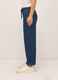 Pantaloni fit culotte in denim di misto cotone donna_2