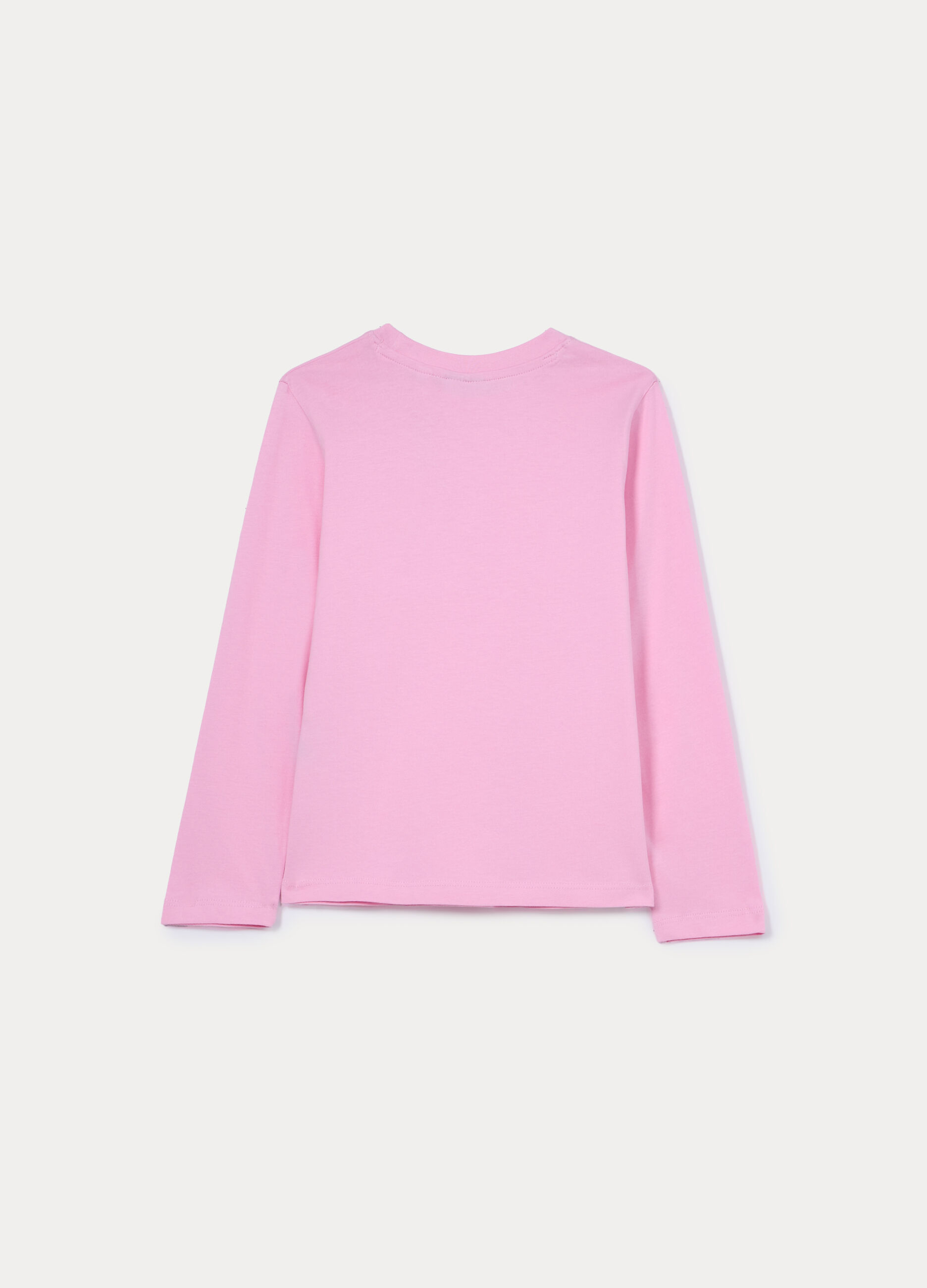 T-shirt girocollo in jersey bambina_1