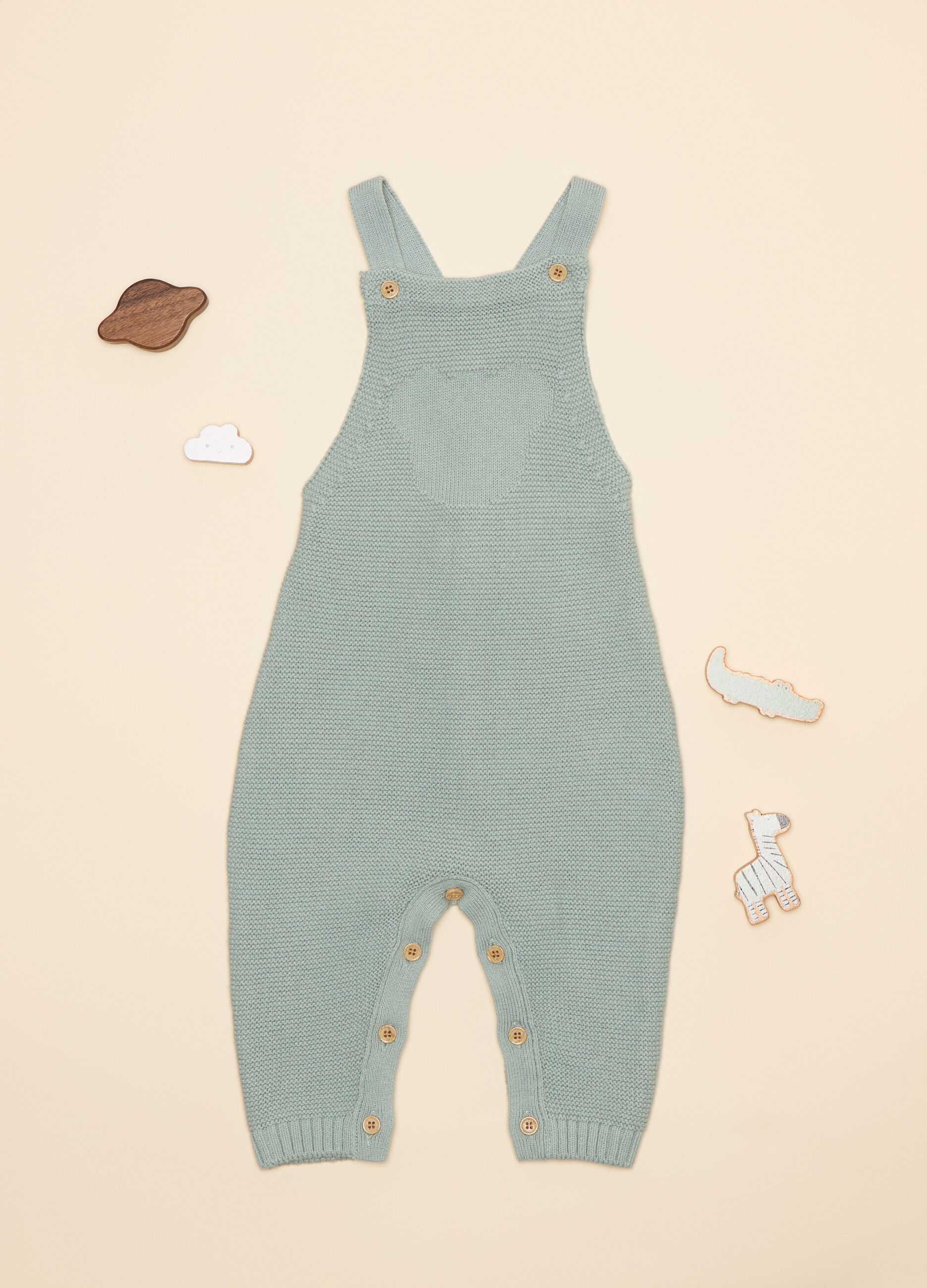 Salopette tricot di cotone_0