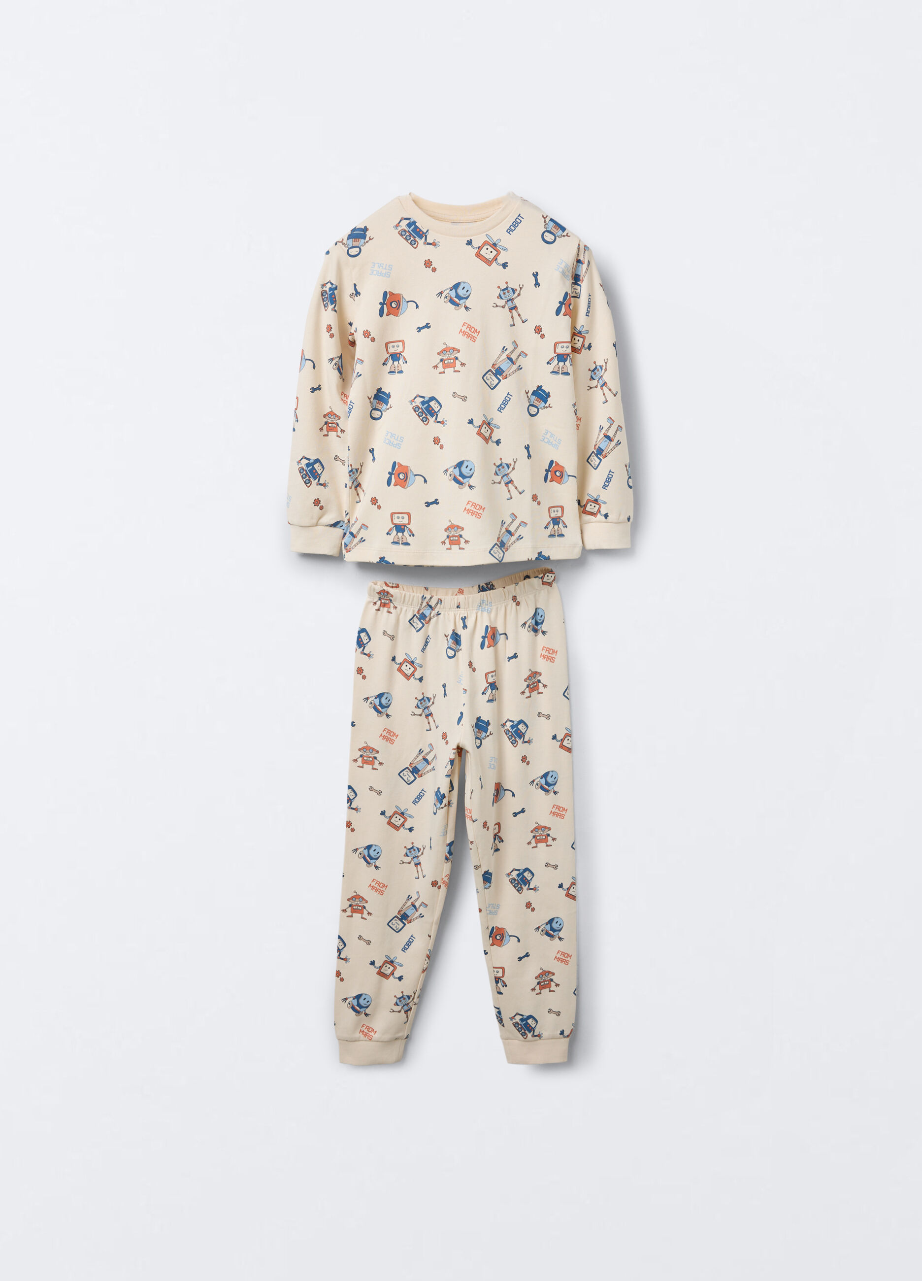 Set pigiama in interlock di puro cotone bambino_0