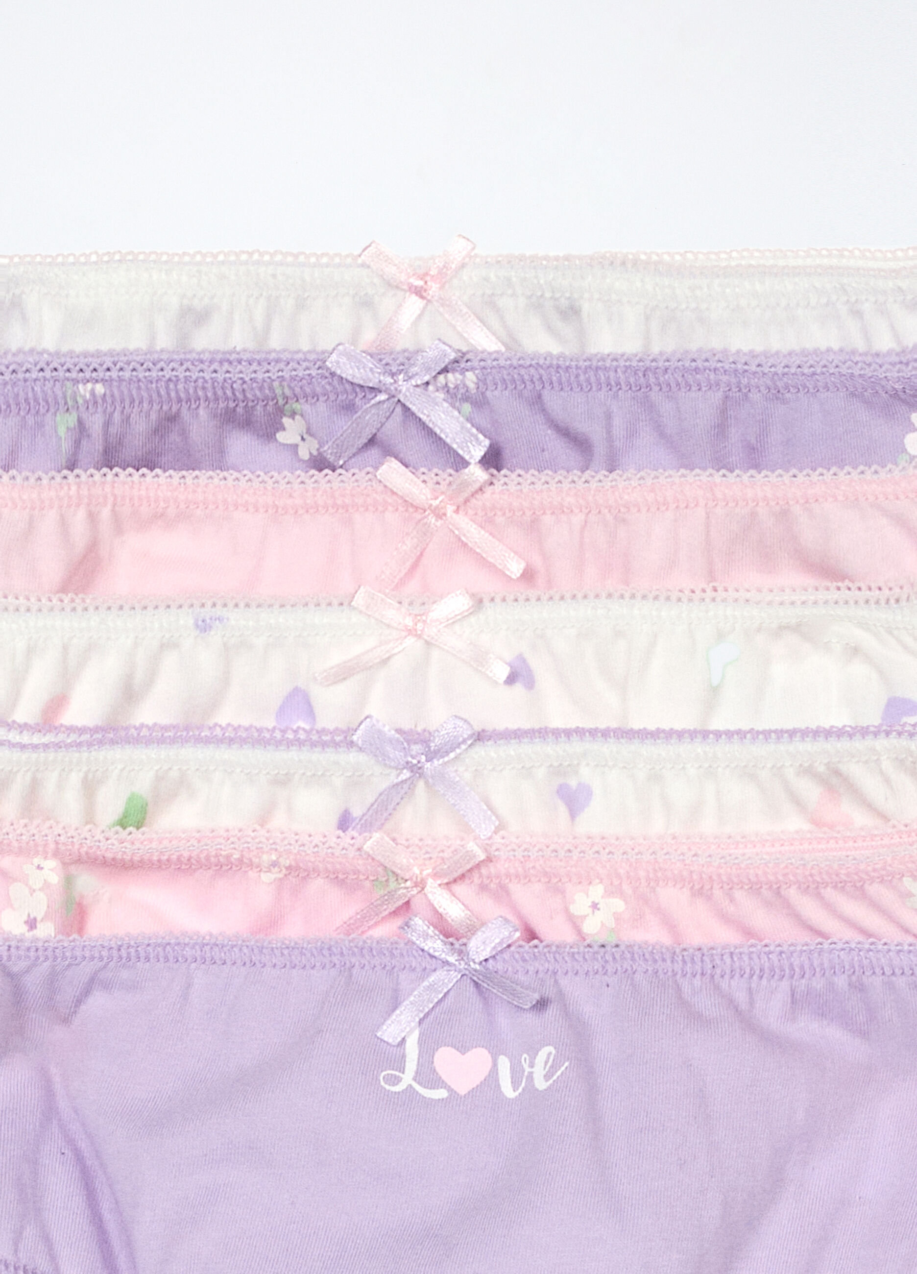 Pack 7 slip in jersey di puro cotone bambina_3