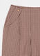 Pantalone a vita alta a quadretti donna_6