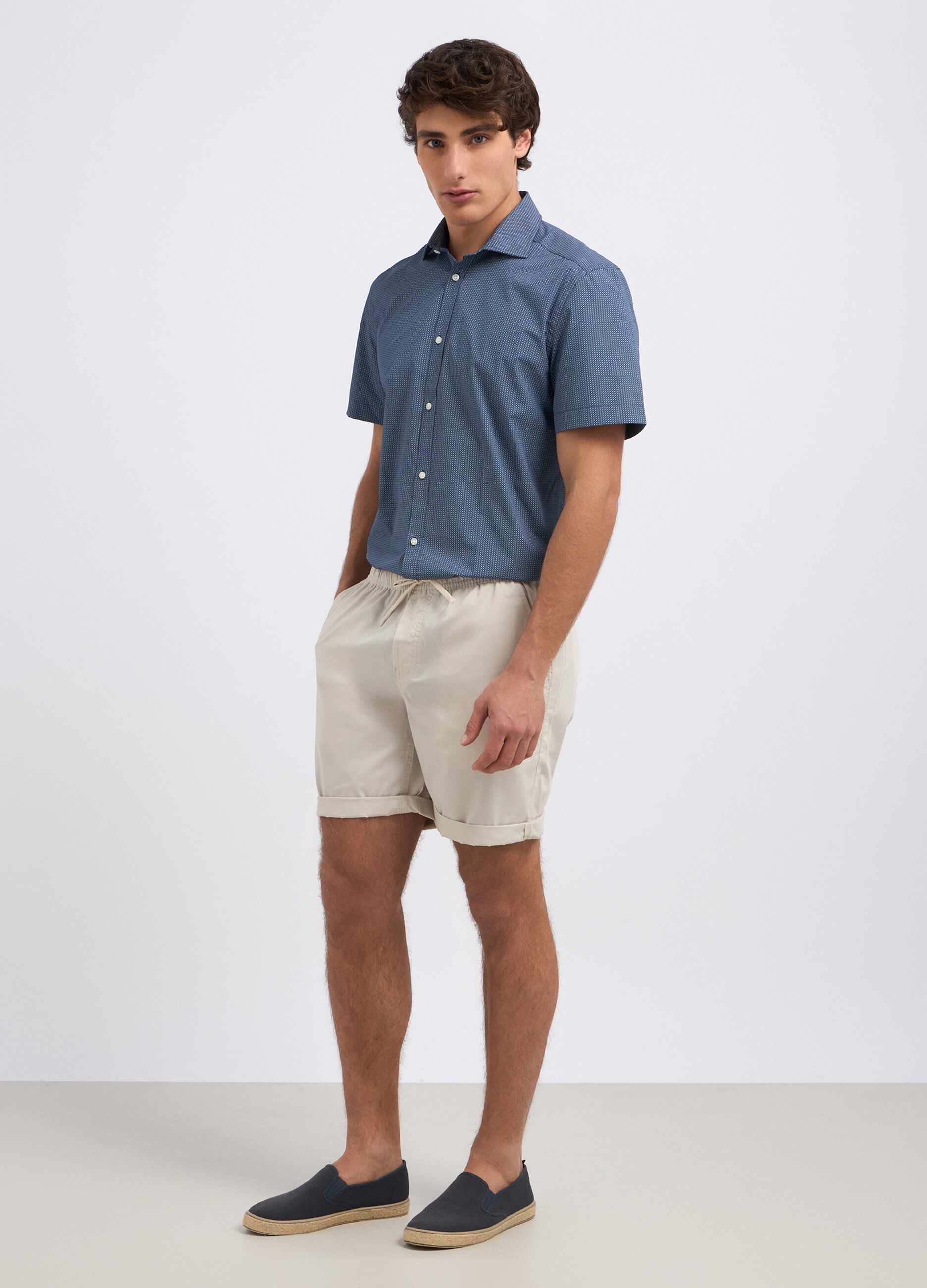 Bermuda in misto cotone uomo_0