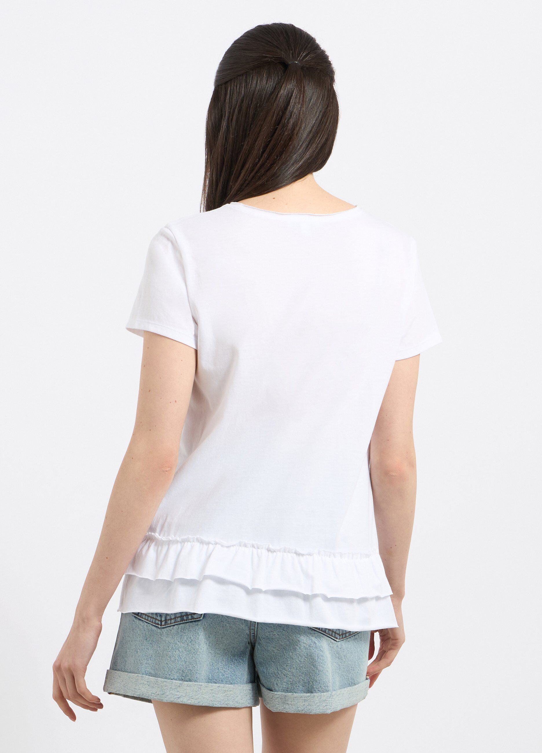 T-shirt in jersey di puro cotone donna_1