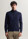 Cardigan in misto cotone con zip uomo_0