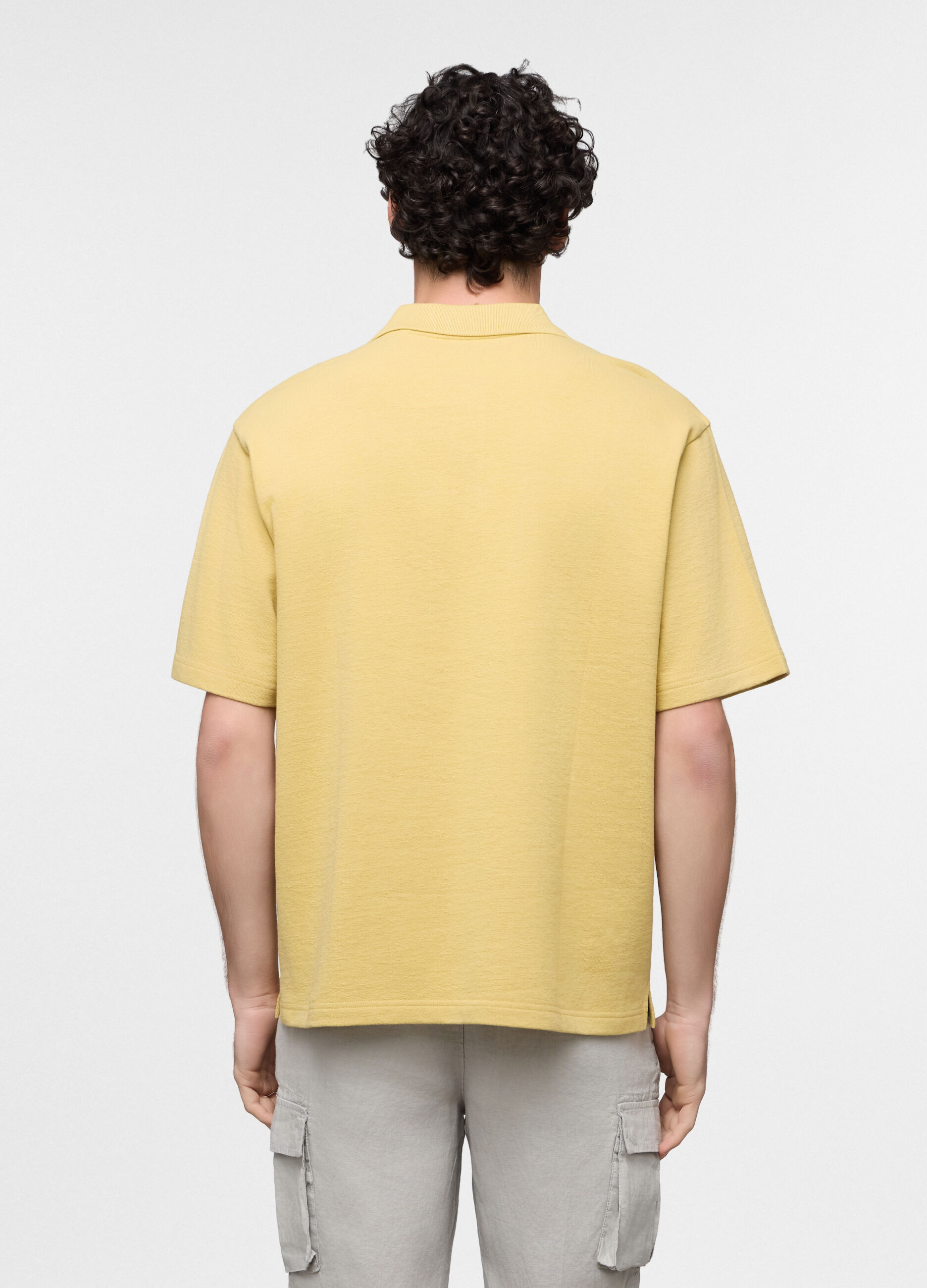 Polo a maniche corte Fleurs in cotone uomo_1