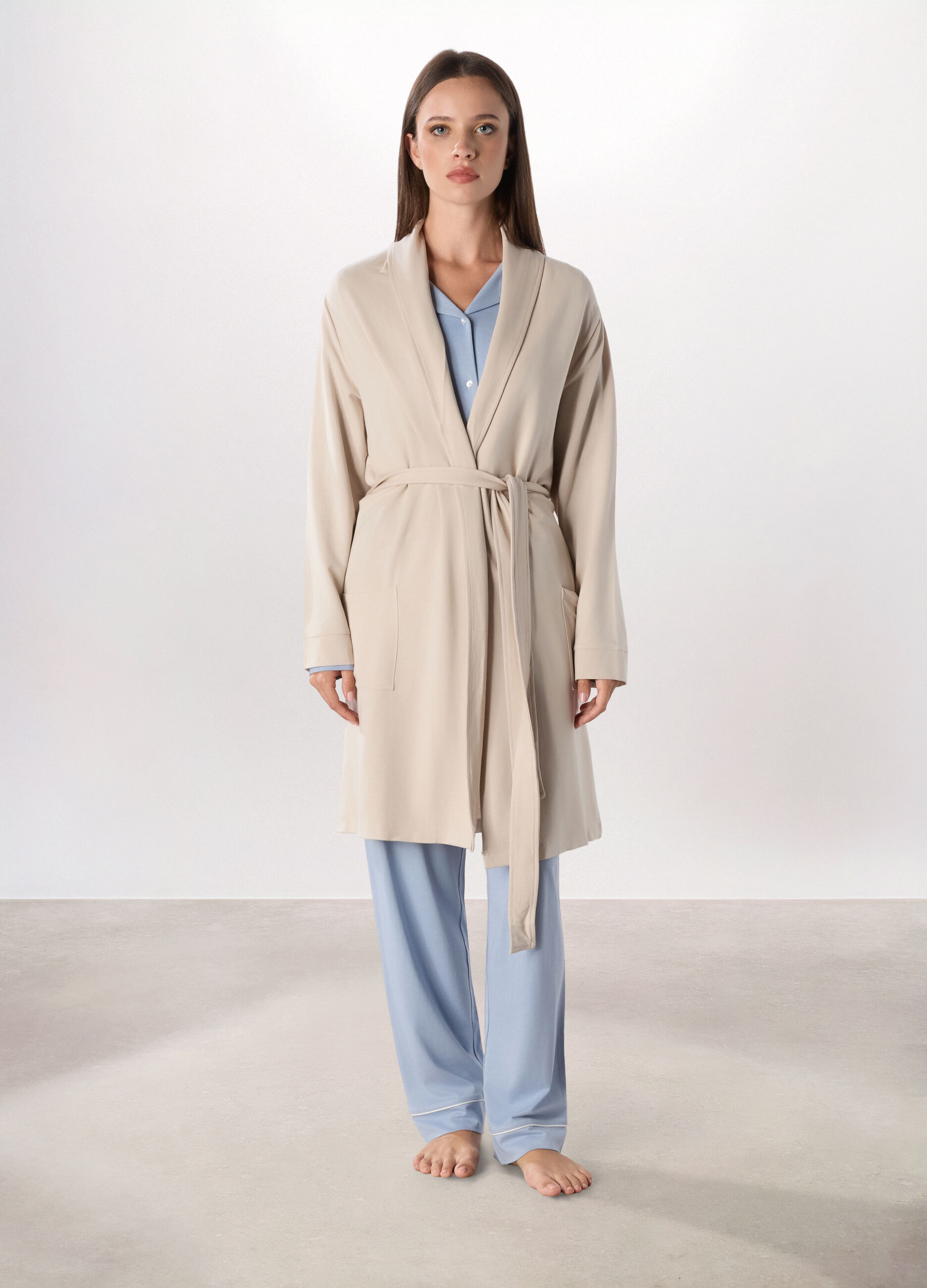 Vestaglia in viscosa stretch donna_0