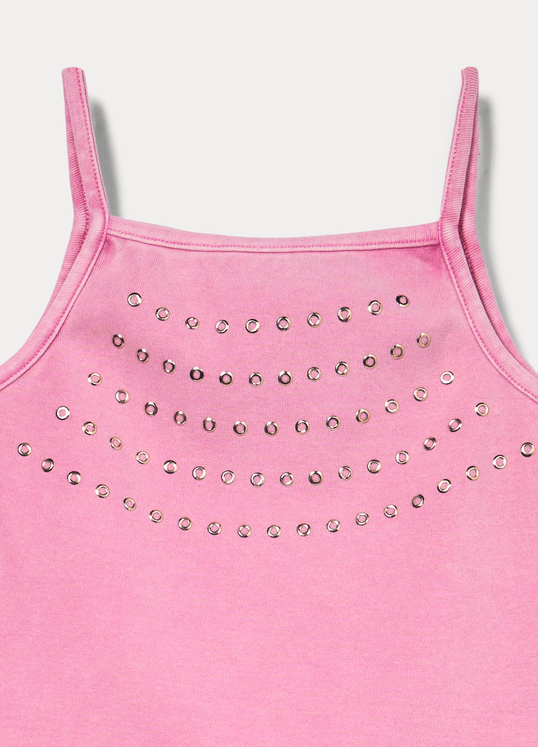 Top fitted con scollo squadrato donna_2