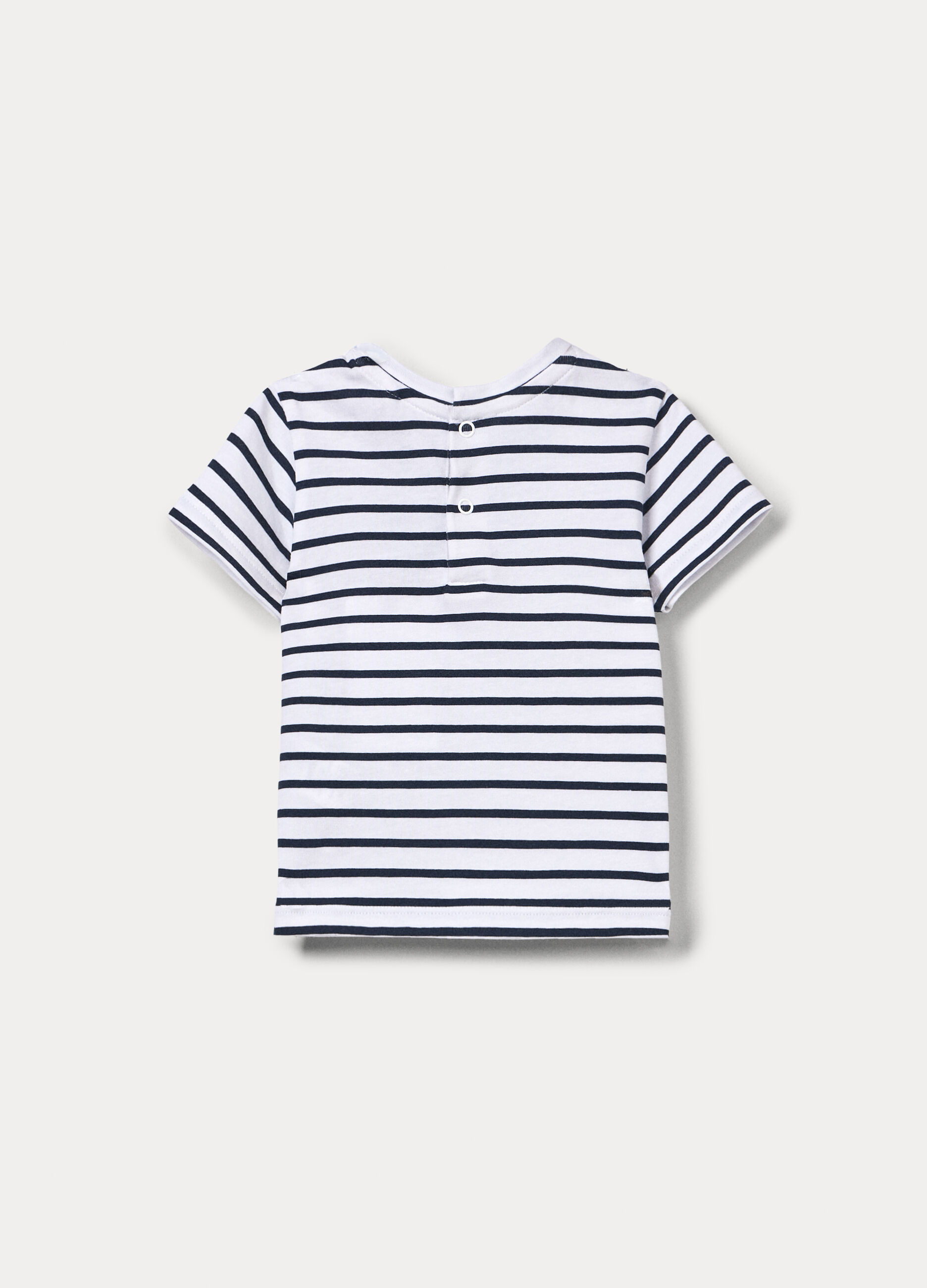T-shirt in jersey di cotone stretch neonato