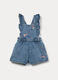Salopette in denim misto cotone bimba_0