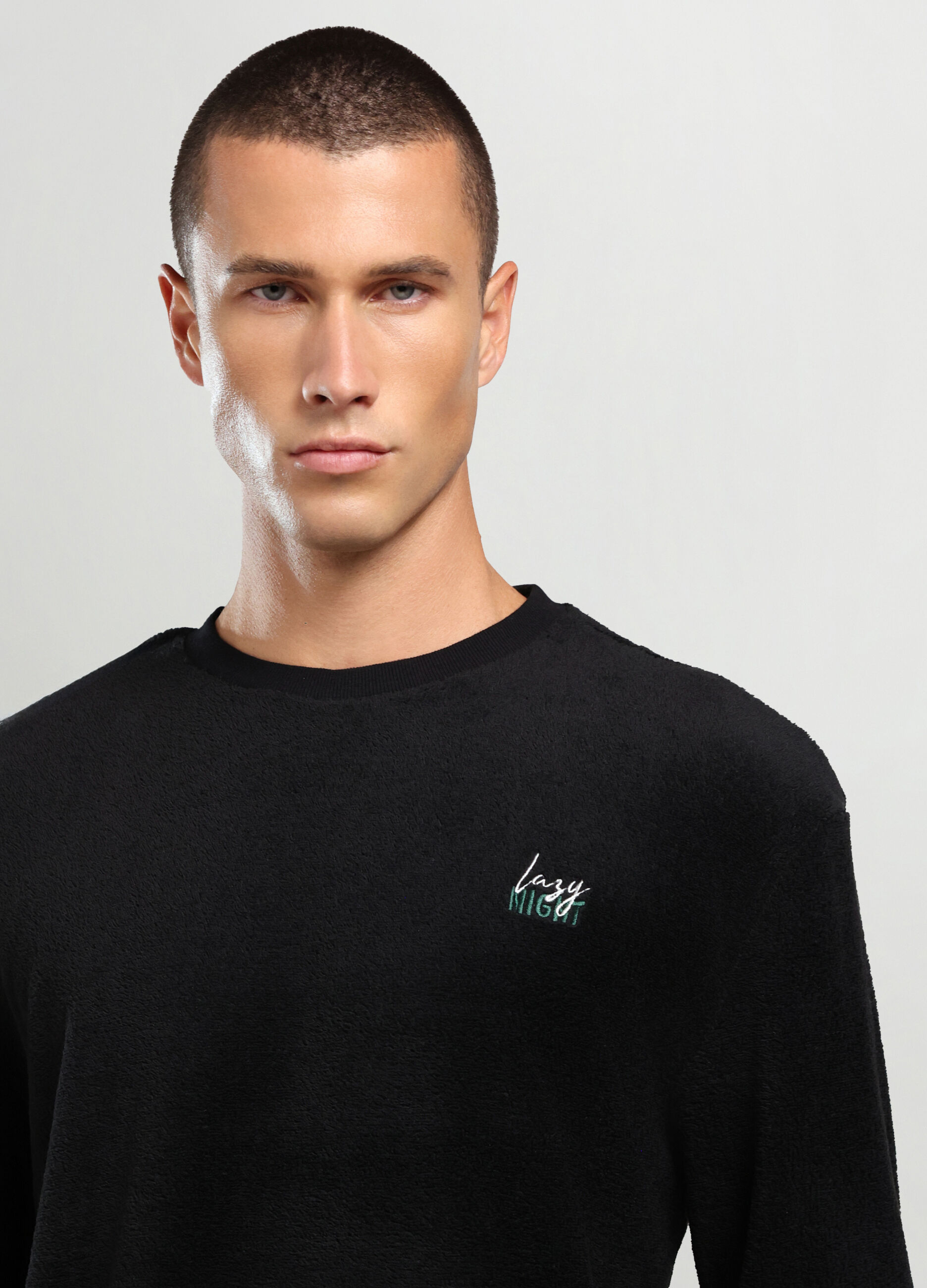 Pigiama lungo in pile uomo_2