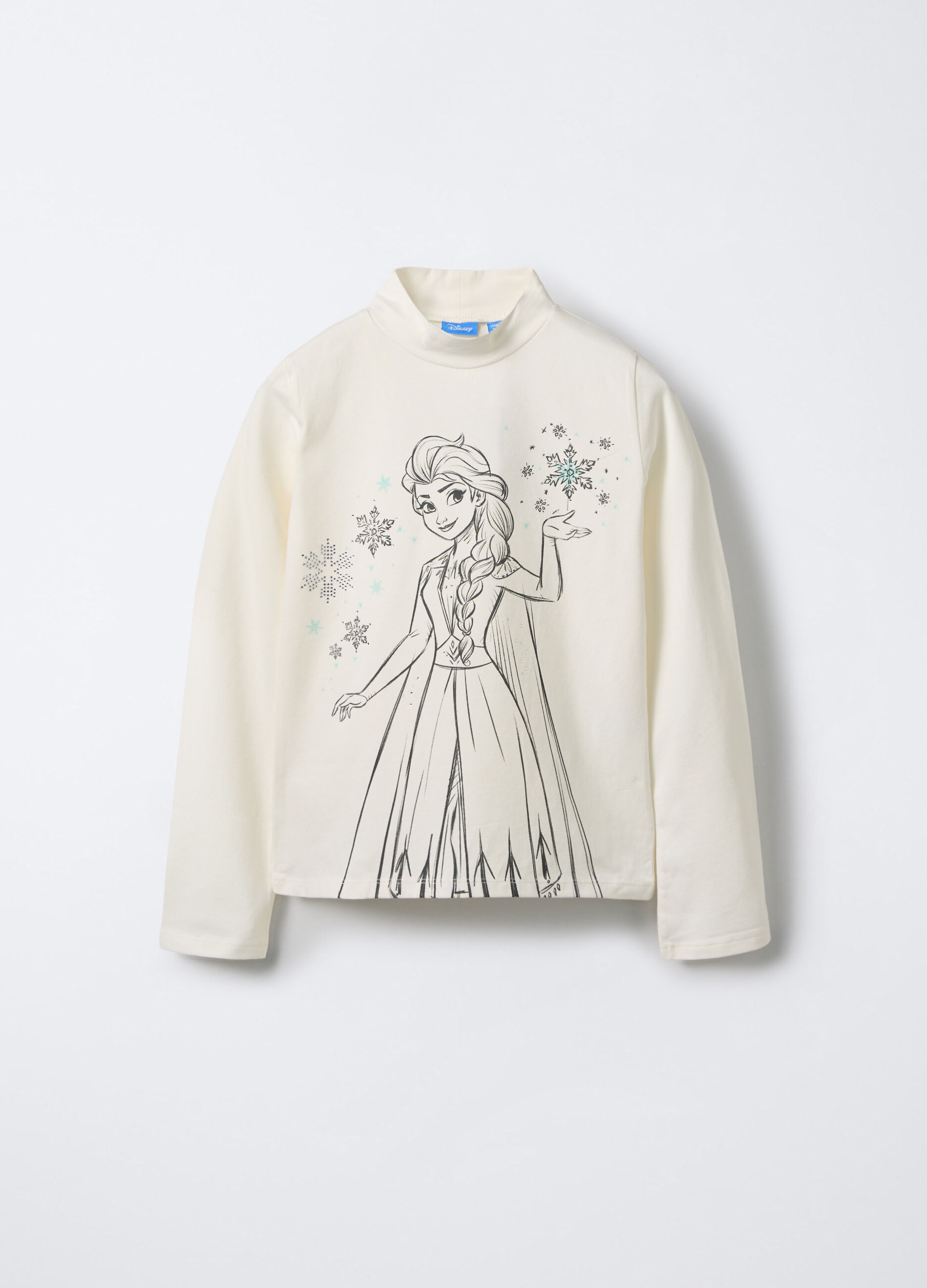 T-shirt Frozen in cotone stretch regular fit bambina_0