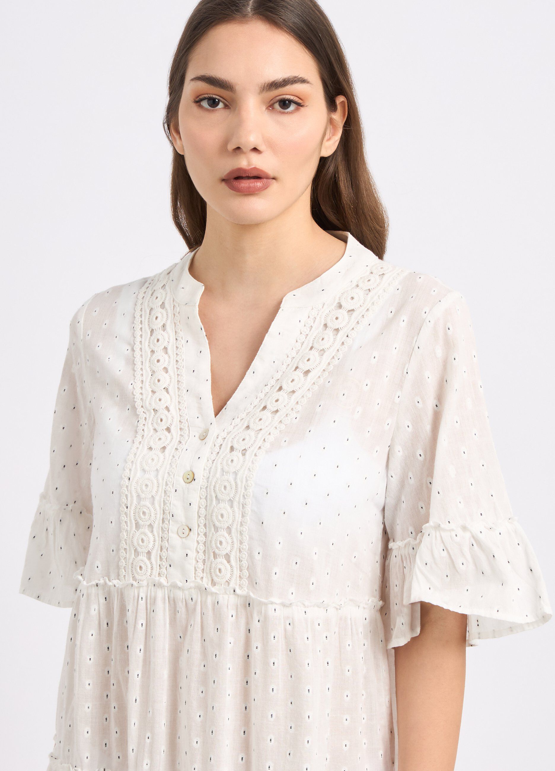 Copricostume a balze in cotone donna_2