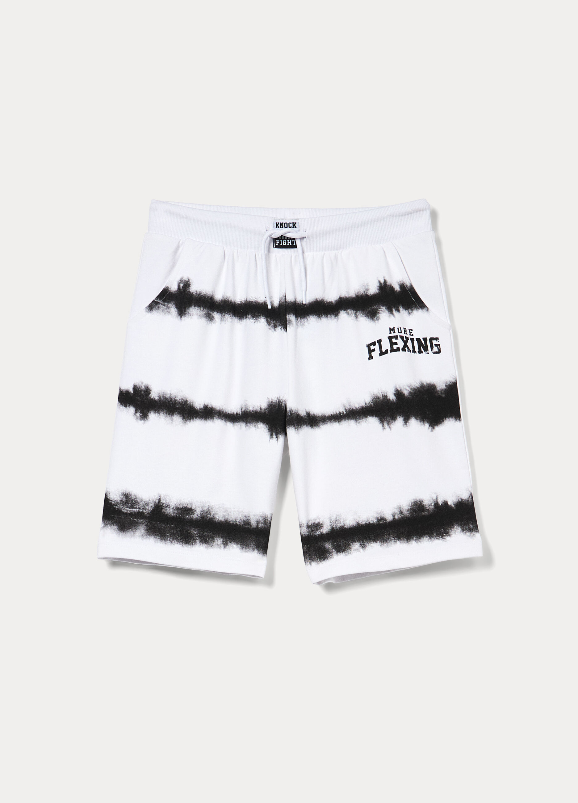 Bermuda in french terry di cotone stretch ragazzo_0