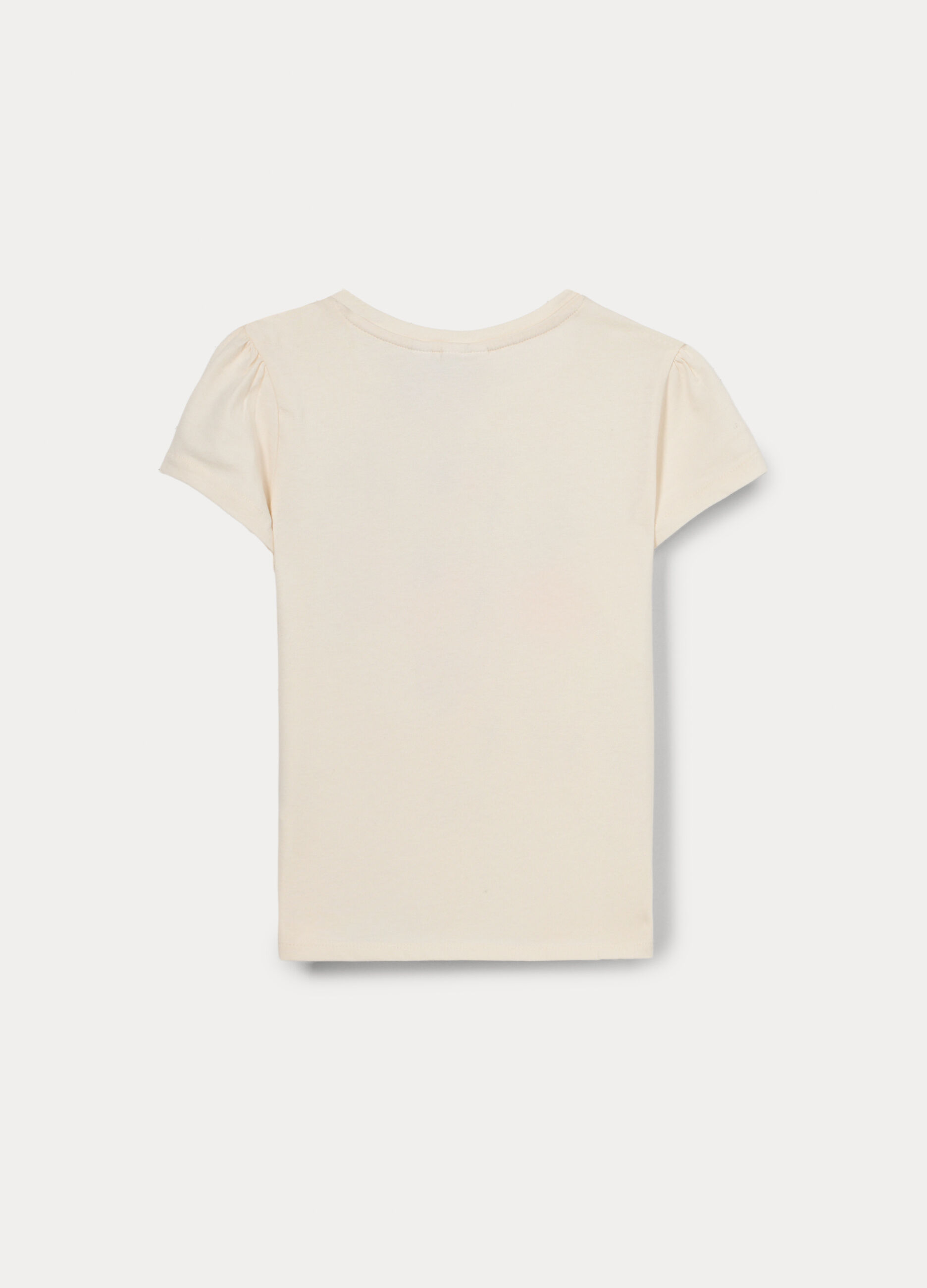 T-shirt in jersey di cotone stretch bambina_1