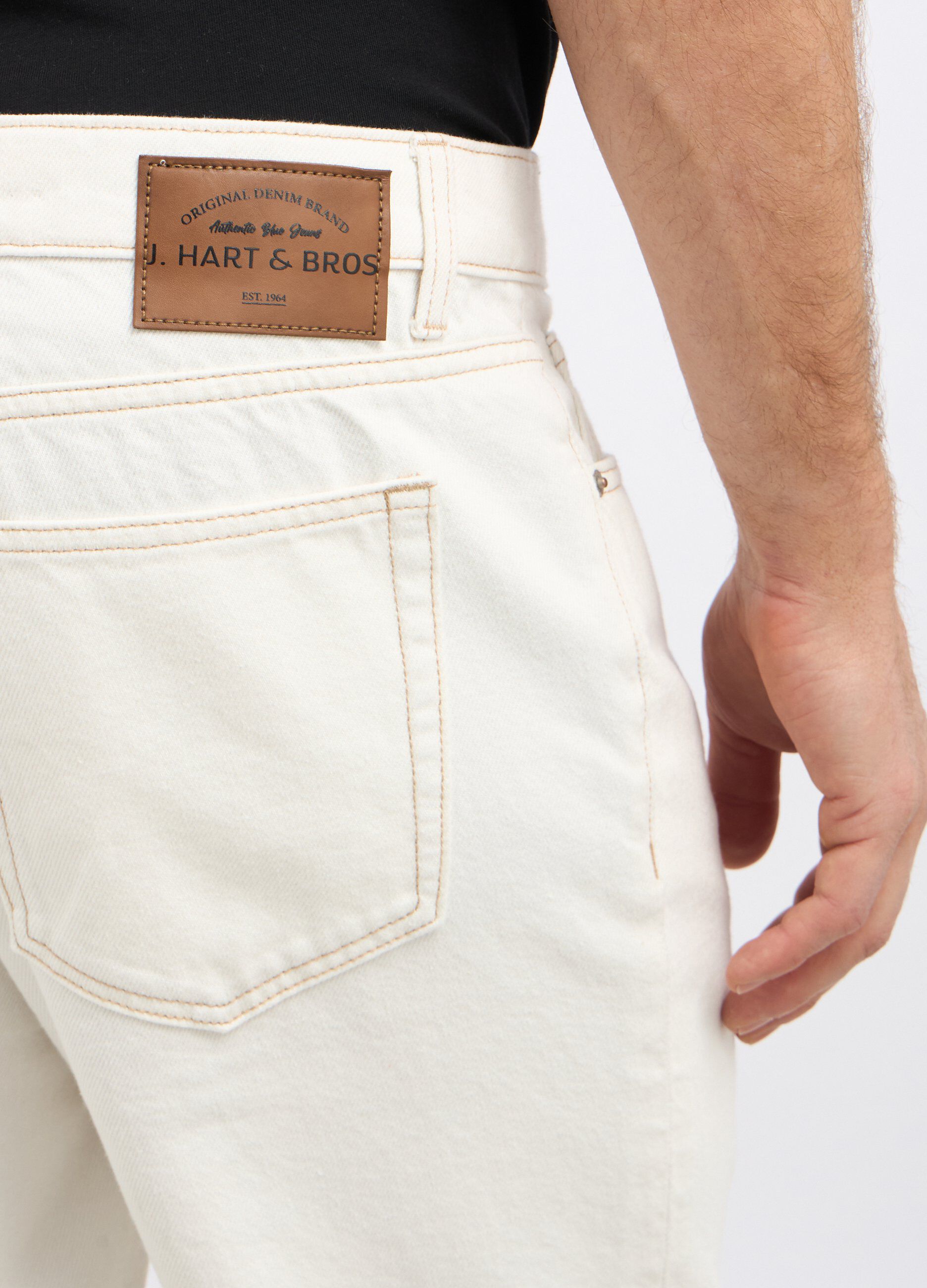 Pantaloni in denim di puro cotone uomo_2