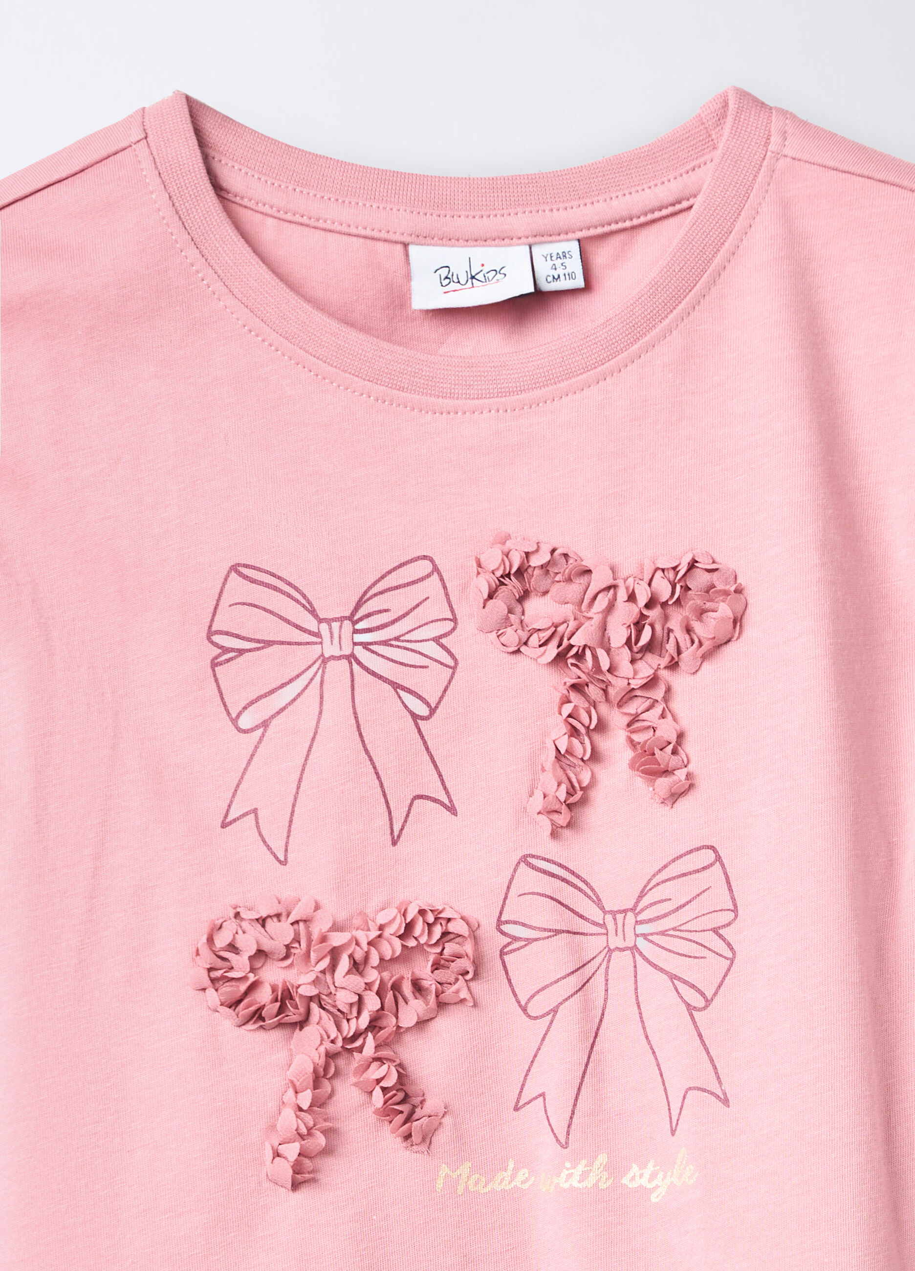 T-shirt in jersey di cotone stretch Box Fit bambina_2