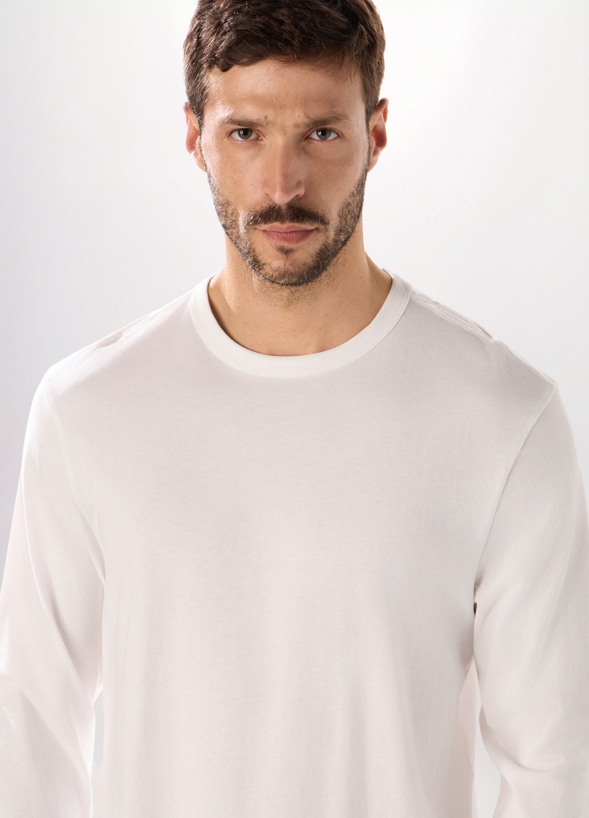 T-shirt maniche lunghe in cotone uomo_2