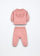 Jogging set in french terry di puro cotone neonata_0