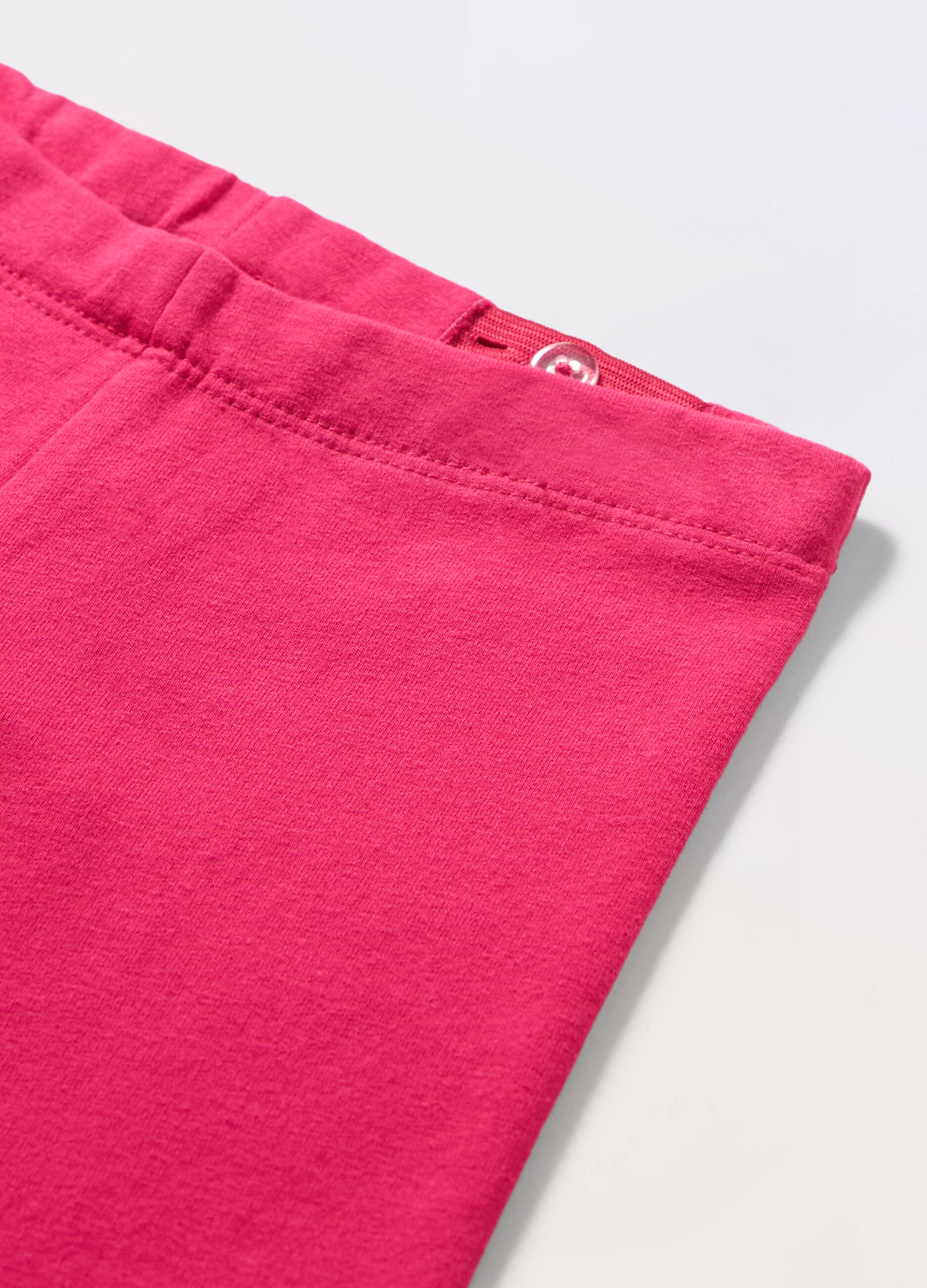 Leggings in french terry di puro cotone bambina_1