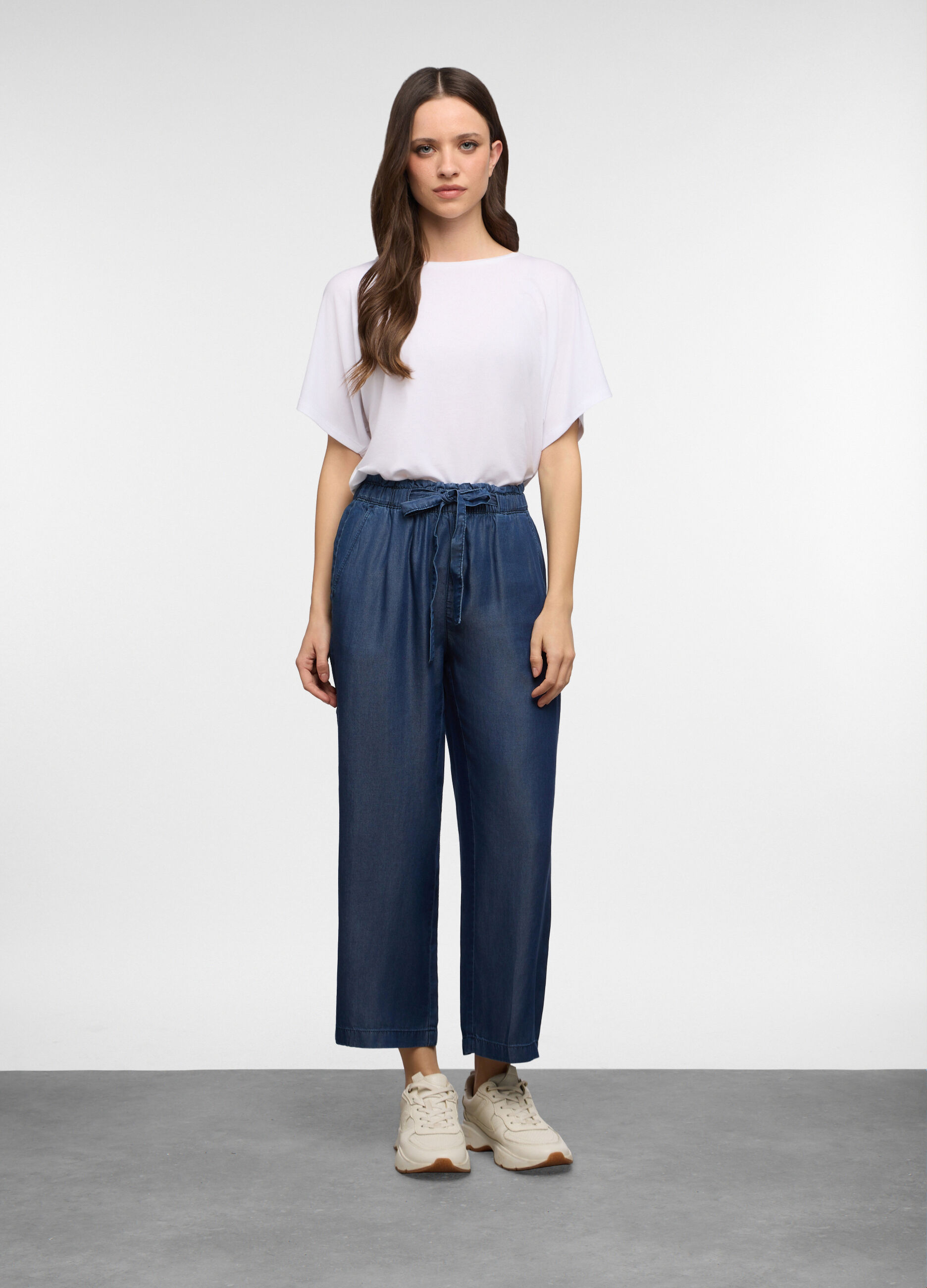 Jogger fit regular in Lyocell donna_0