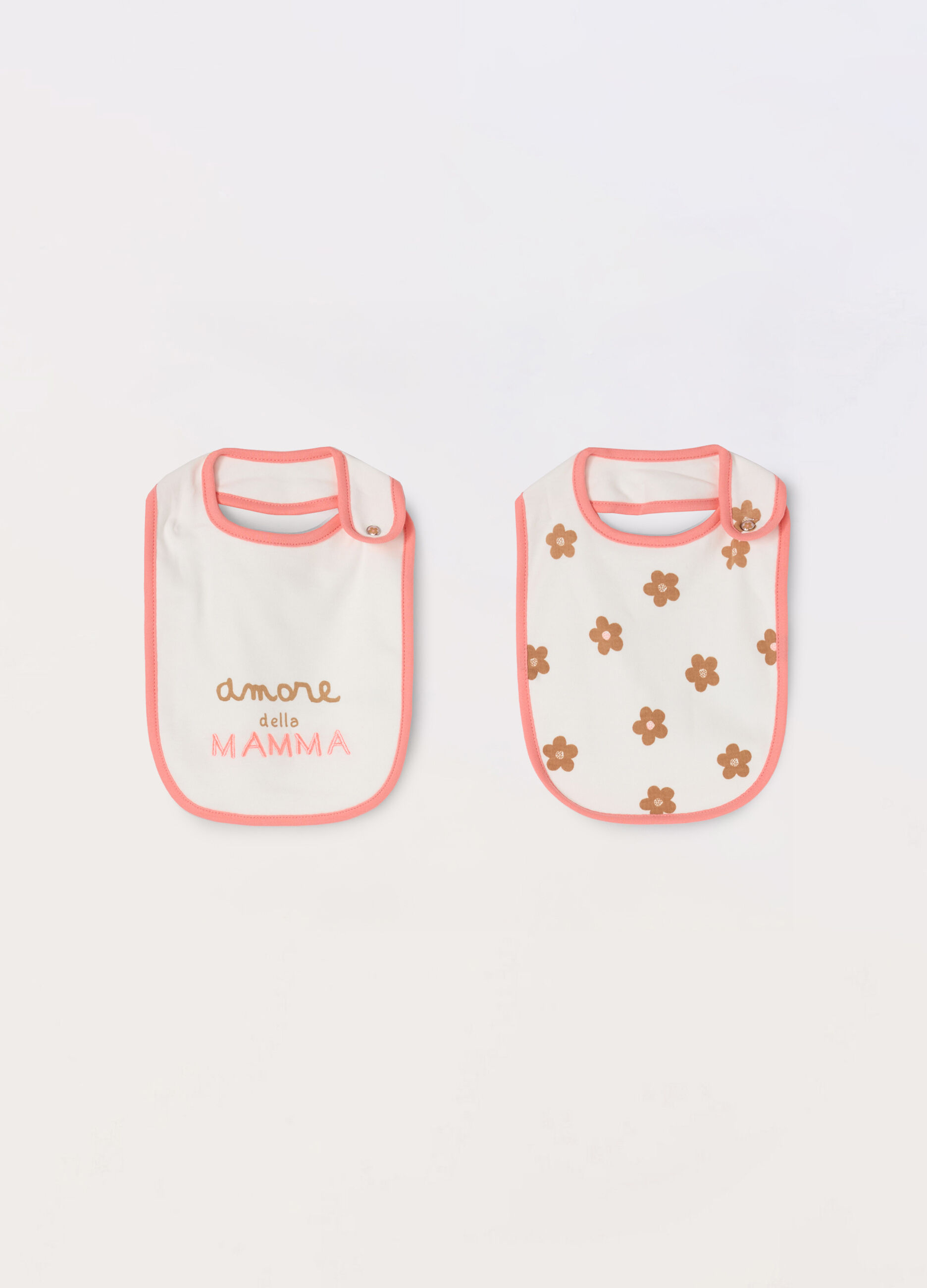 Pack 2 bavaglini in puro cotone neonata_0