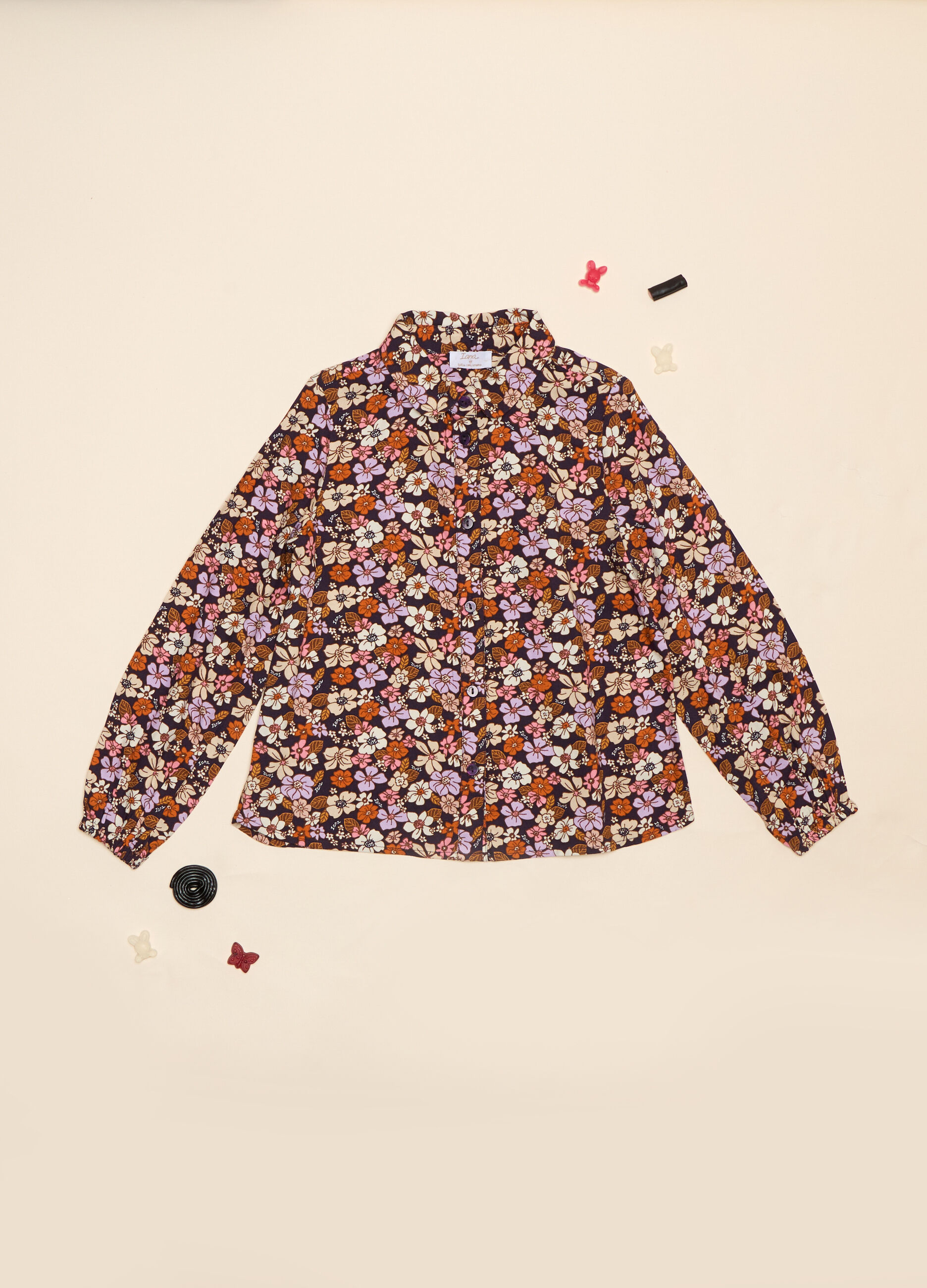 Camicia a fiori in pura viscosa_0