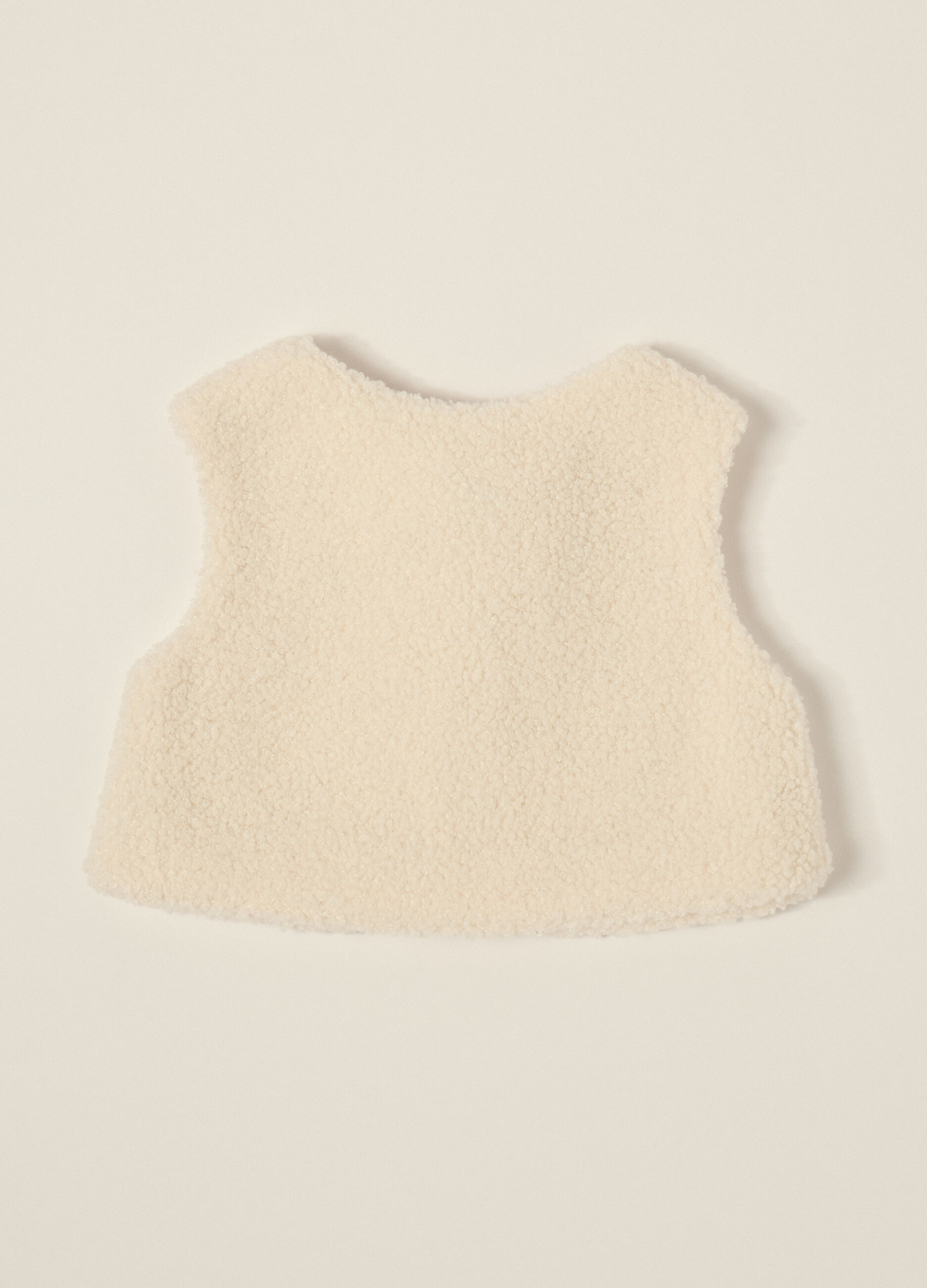 Gilet bianco per neonata_2