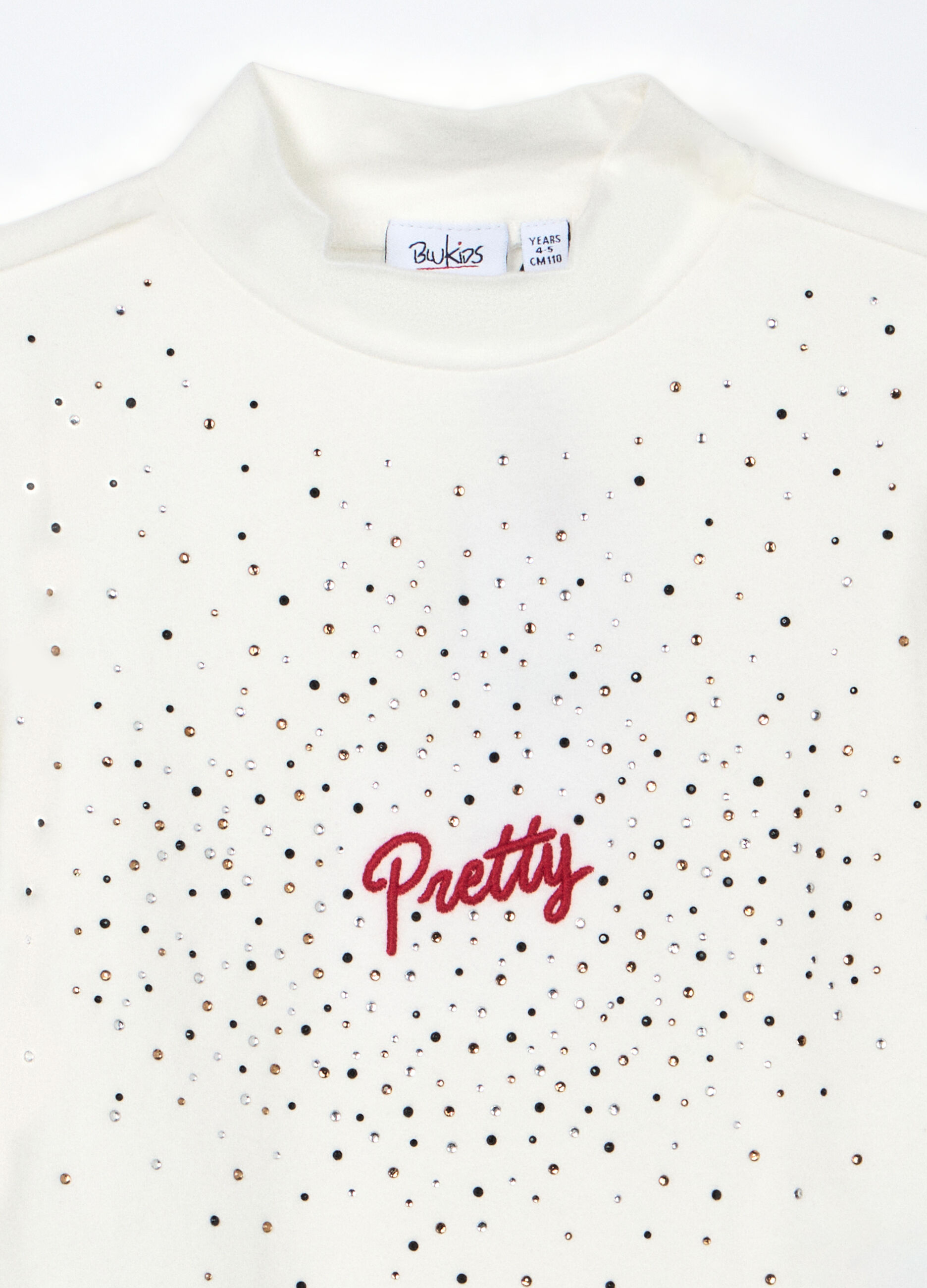 Lupetto in jersey di cotone stretch bambina