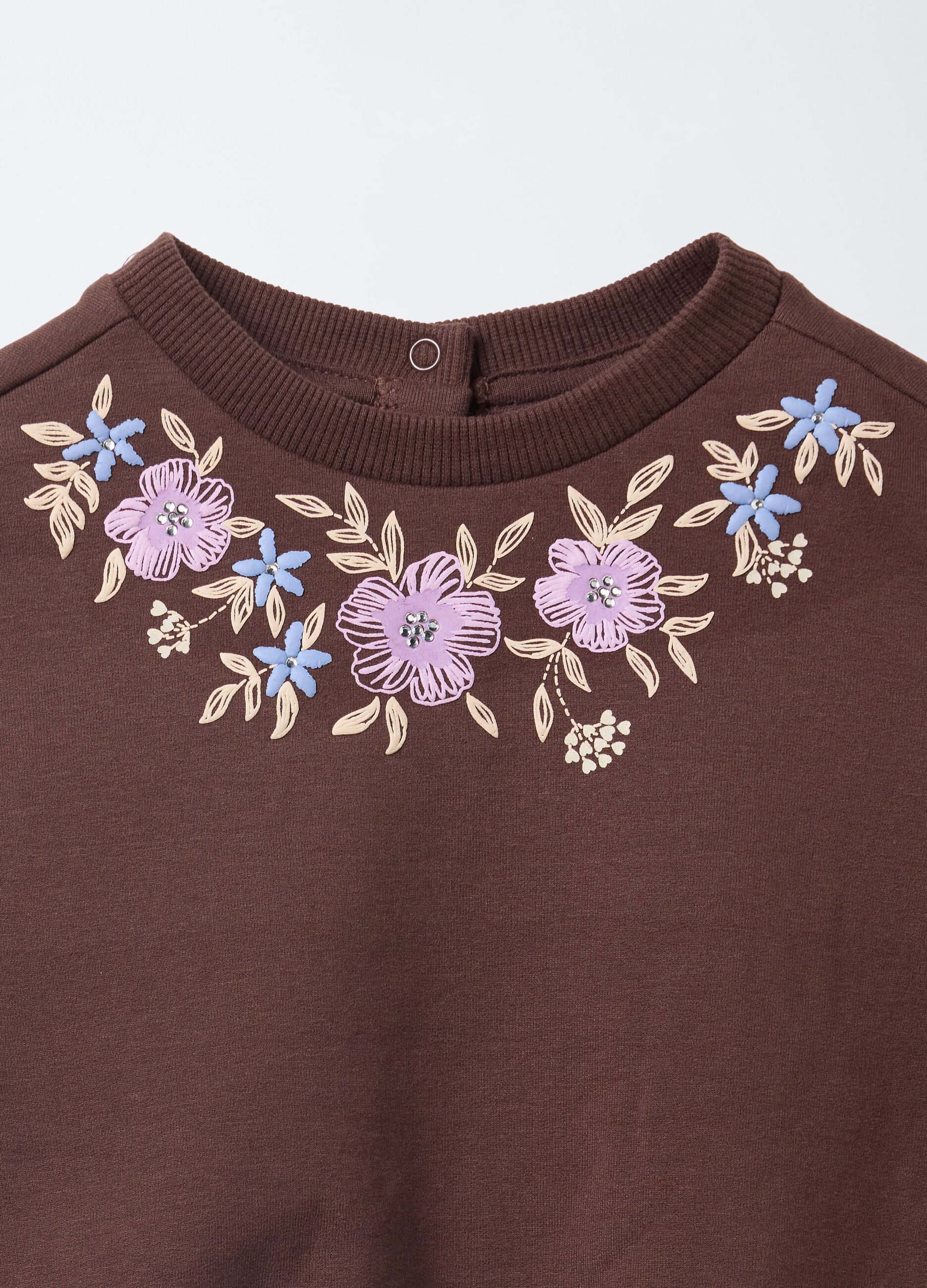 Felpa in cotone stretch Fit Over bimba_2