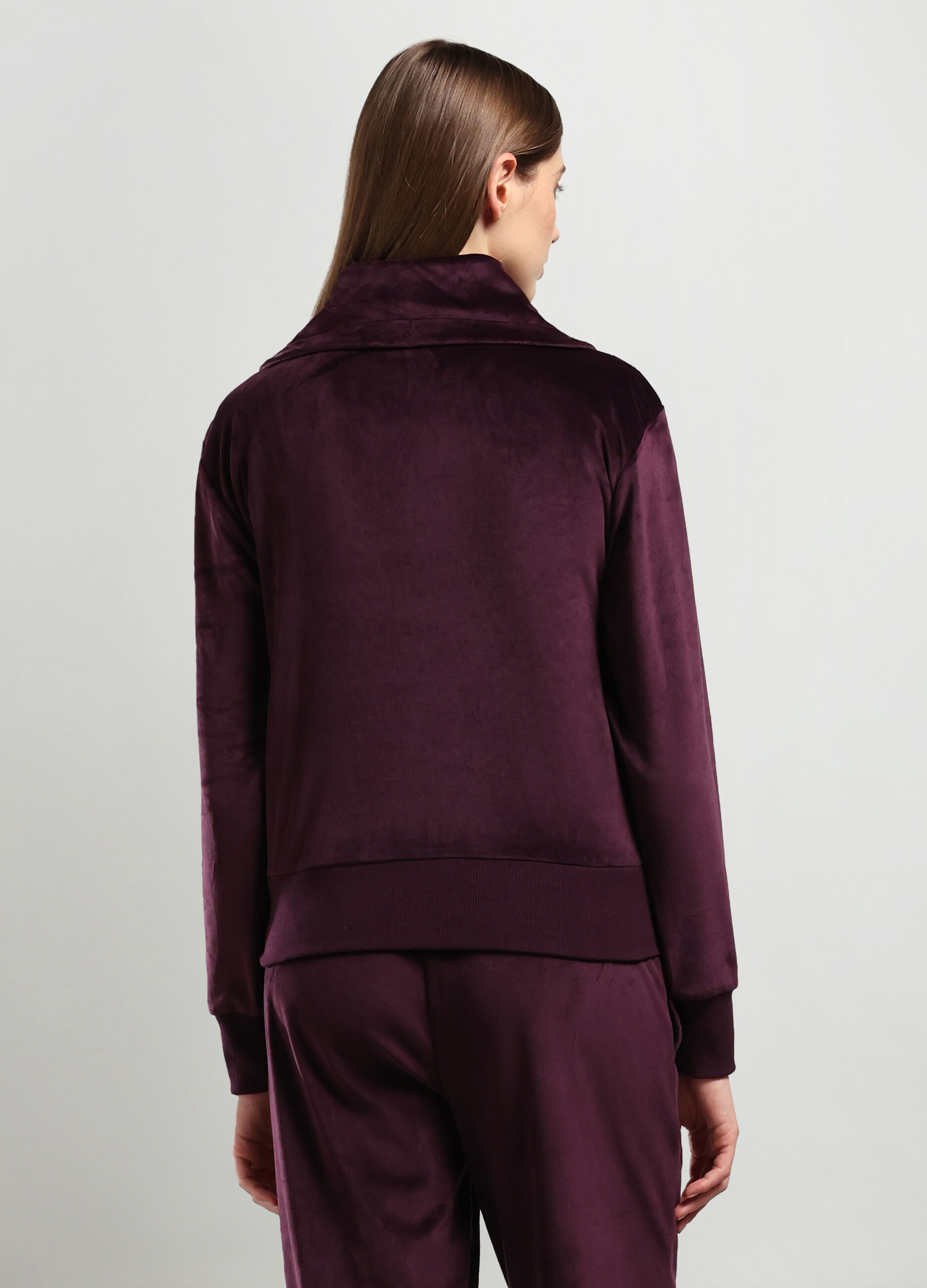 Felpa in ciniglia donna_1