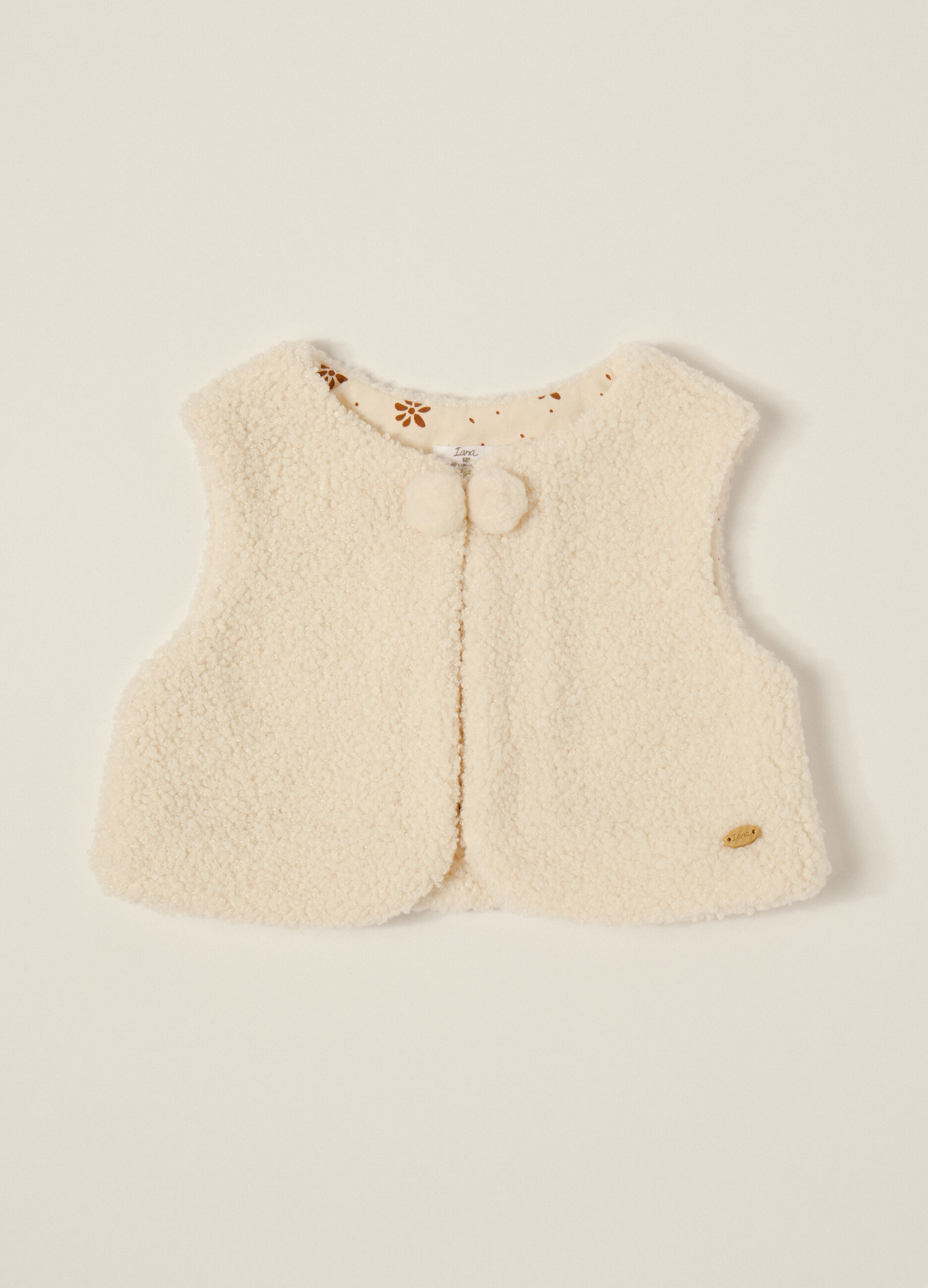 Gilet bianco per neonata_1