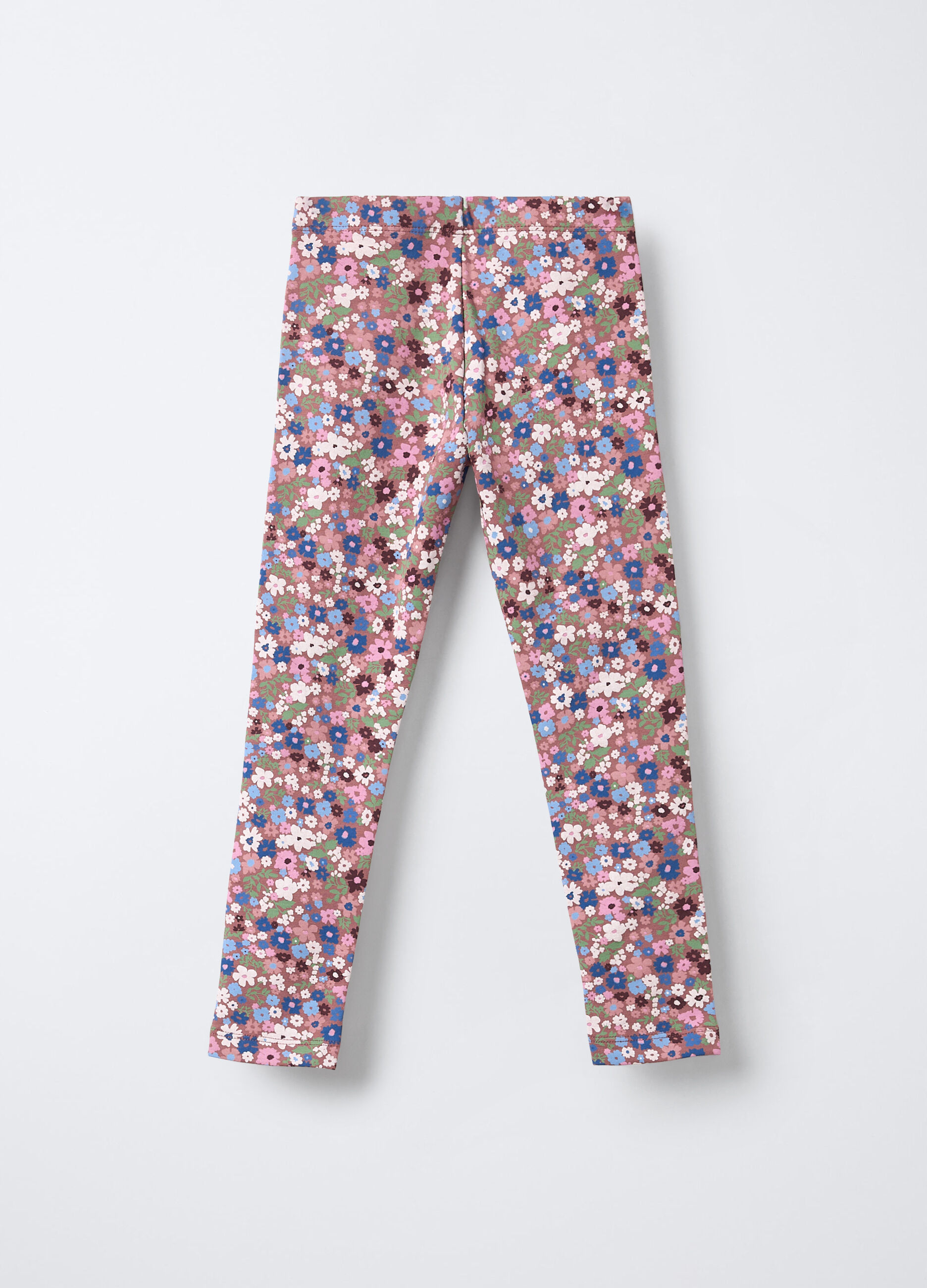 Leggings in cotone garzato stretch Fit Slim bambina_1