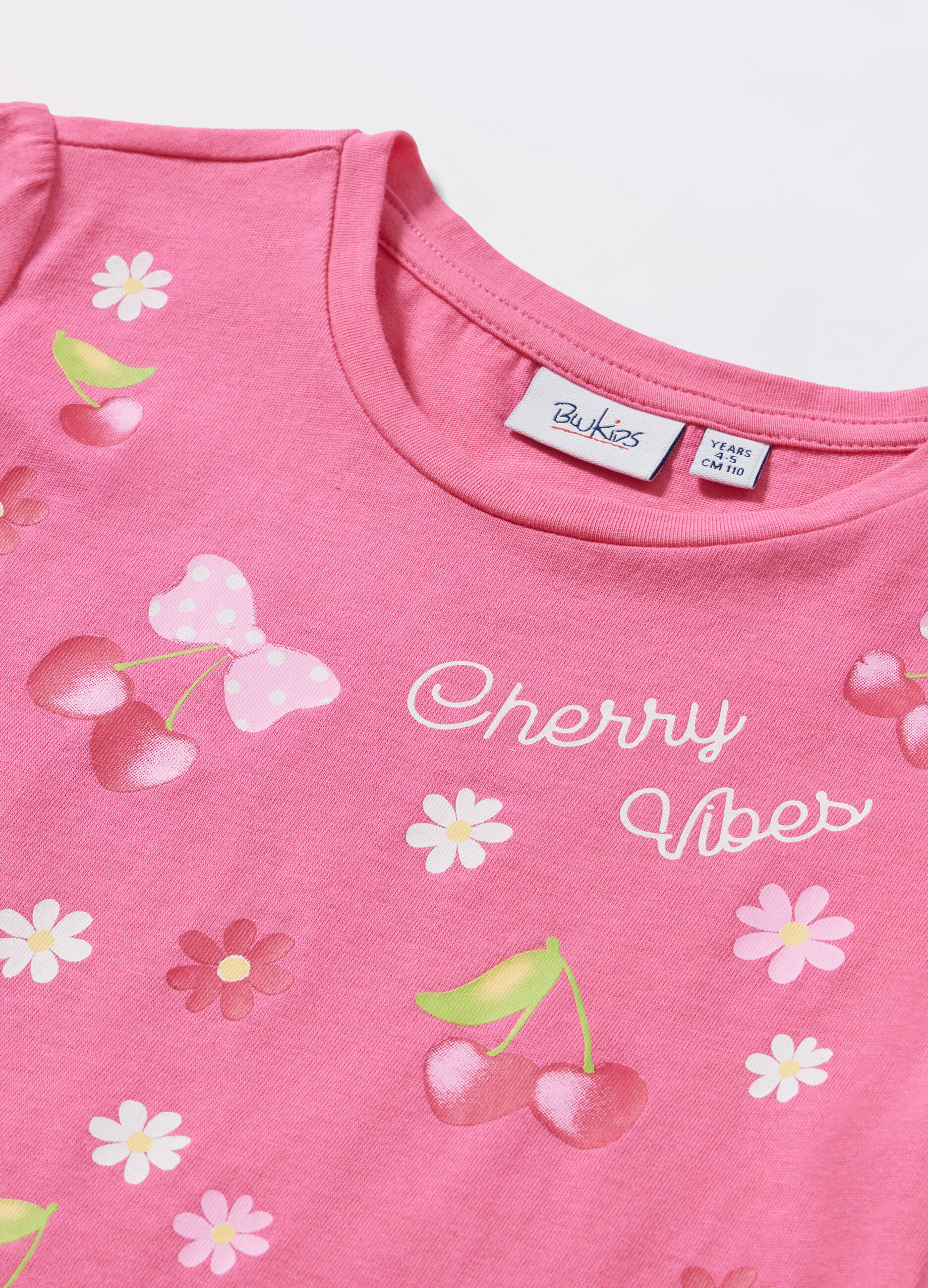 T-shirt in jersey di puro cotone bambina_1
