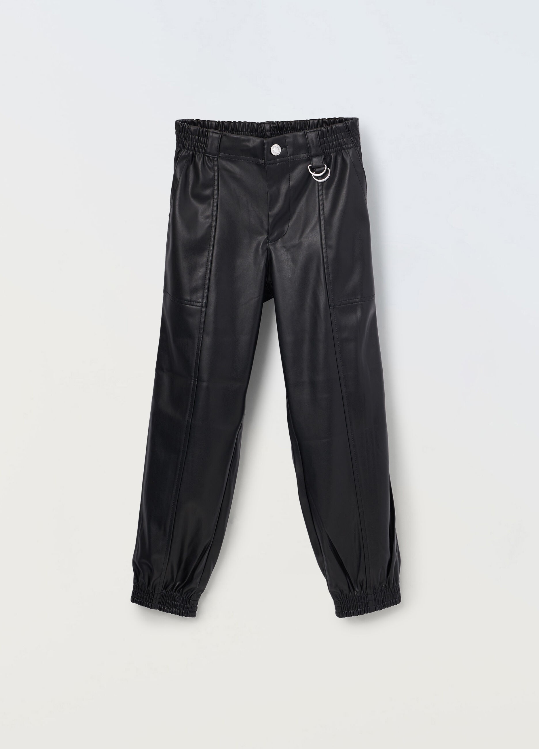 Pantaloni in ecopelle ragazza_0