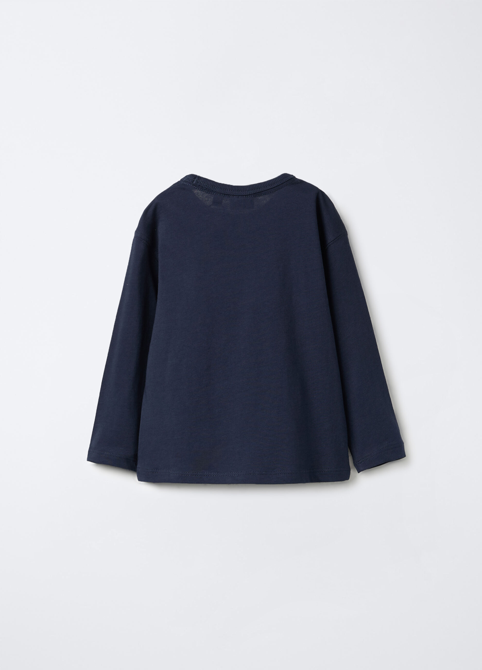T-shirt girocollo in jersey di puro cotone bimbo_1