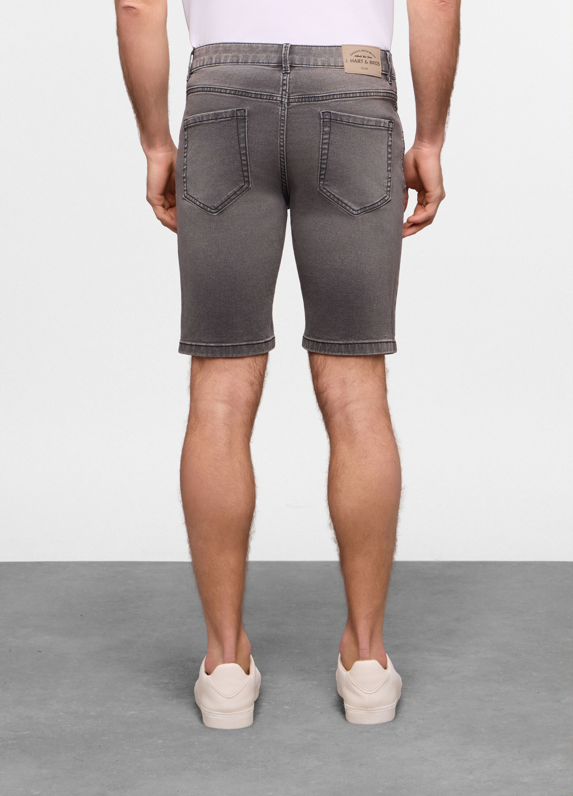 Bermuda in denim di cotone stretch uomo_2