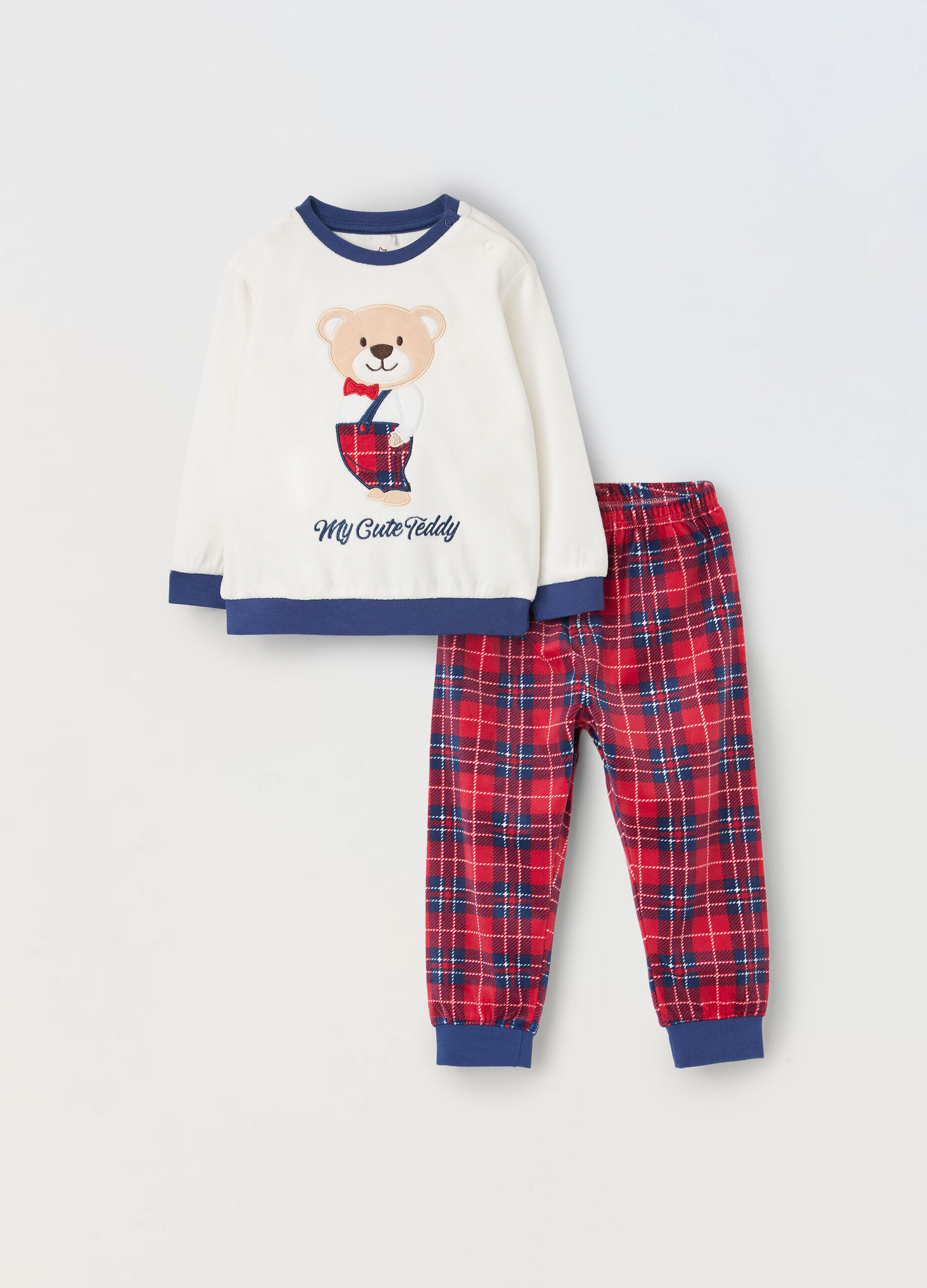 Set pigiama velour neonato_0