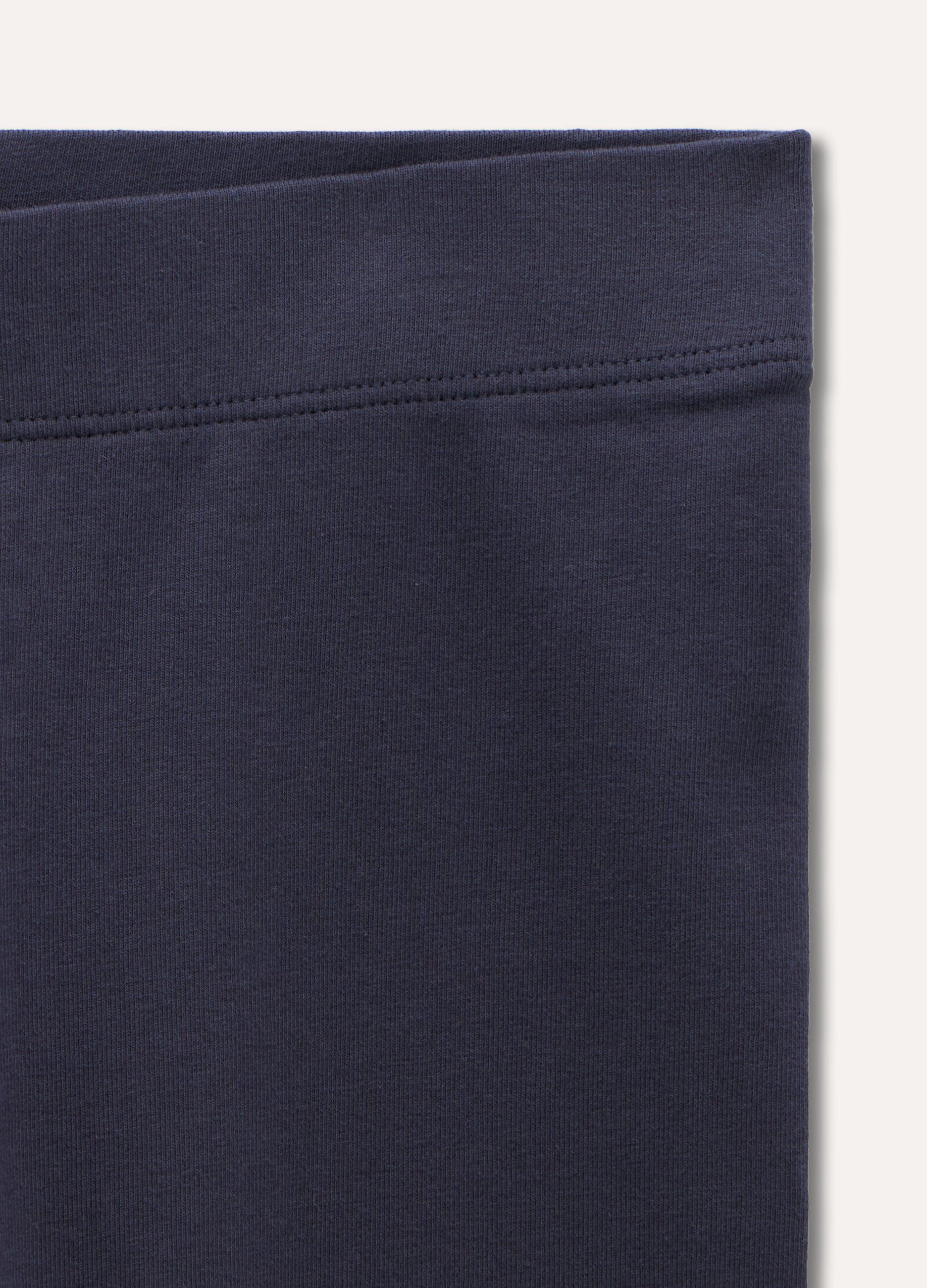 Leggings in cotone stretch ragazza_1
