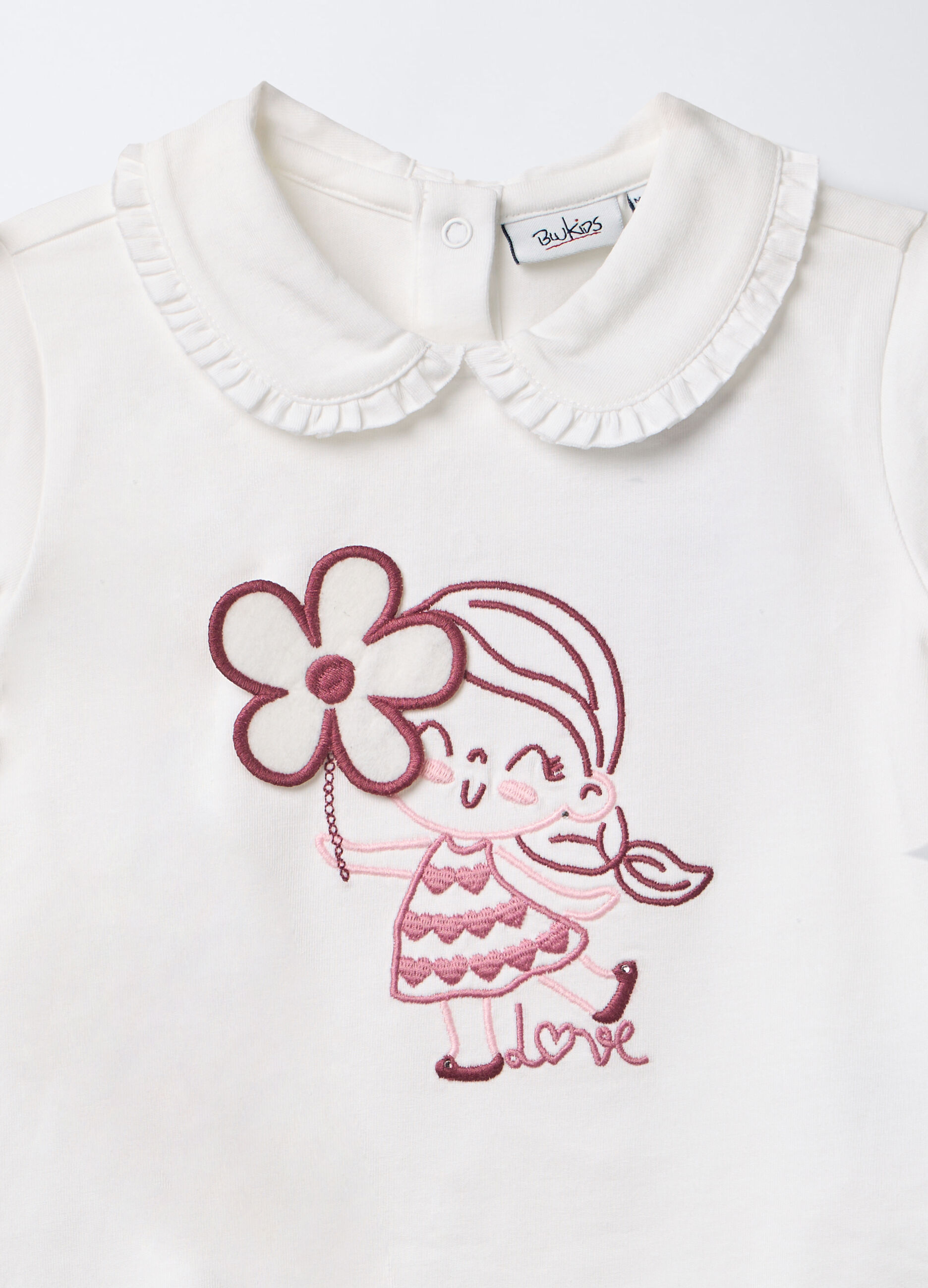 T-shirt in jersey di cotone stretch bimba_2