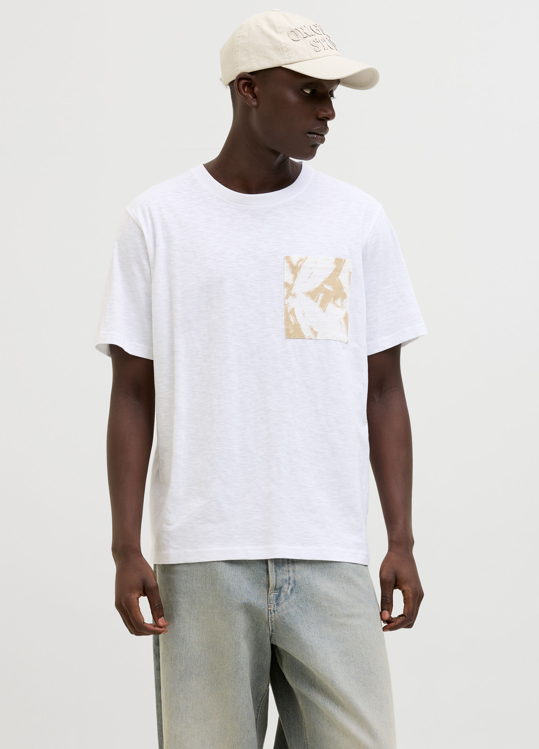 T-shirt con taschino uomo