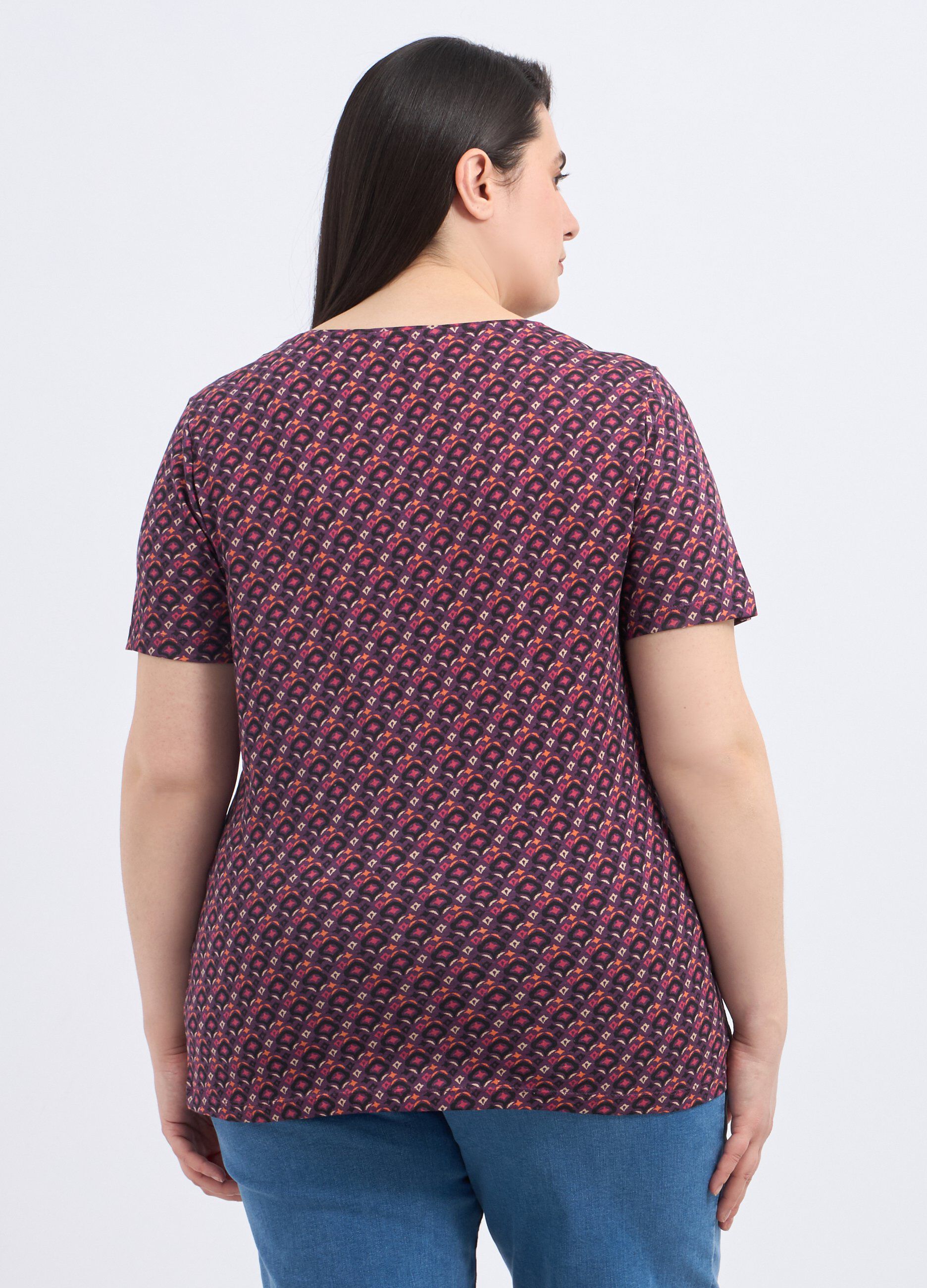 T-shirt in puro cotone donna curvy_1
